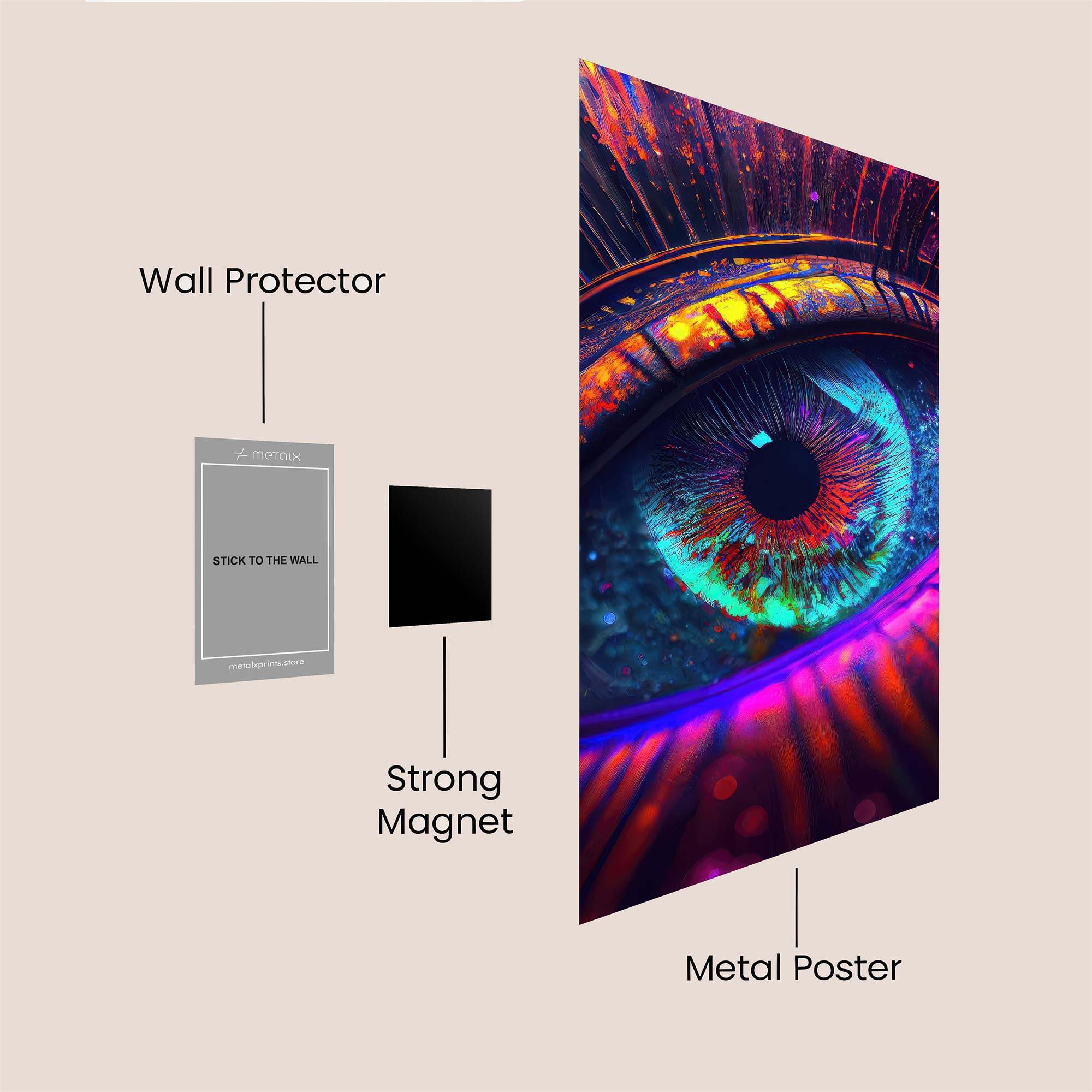 Cosmic Gaze Safe Wall Magnetic / M