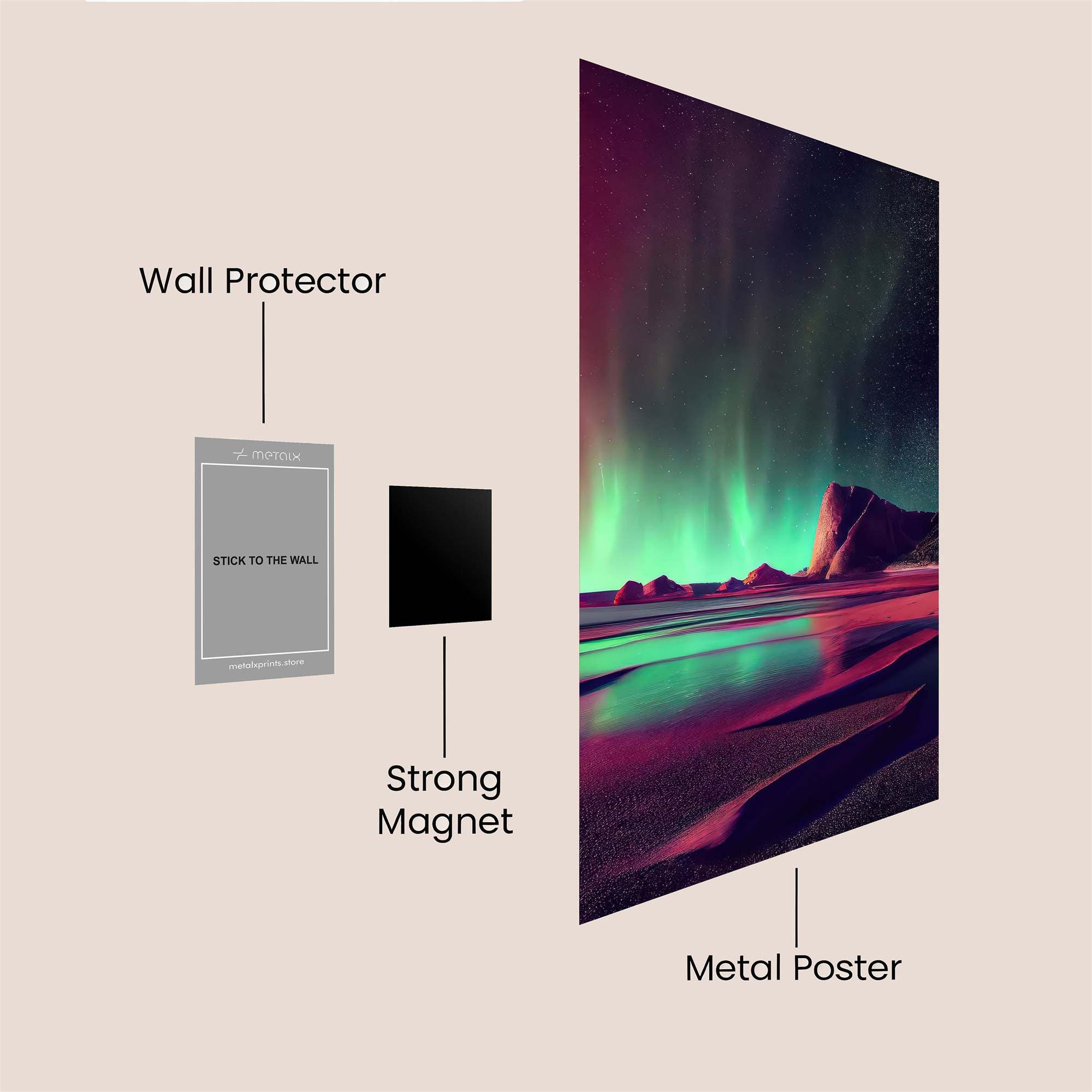 Aurora Dream Safe Wall Magnetic / M