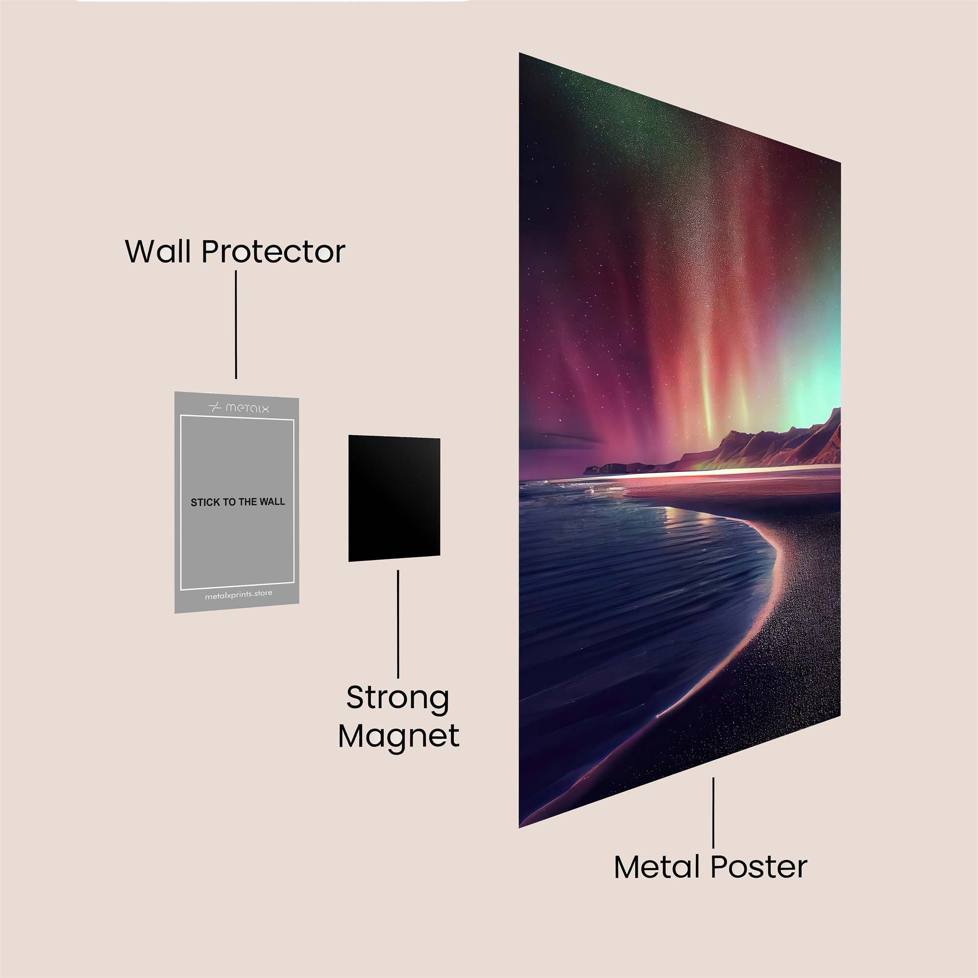 Aurora Dream Safe Wall Magnetic / M