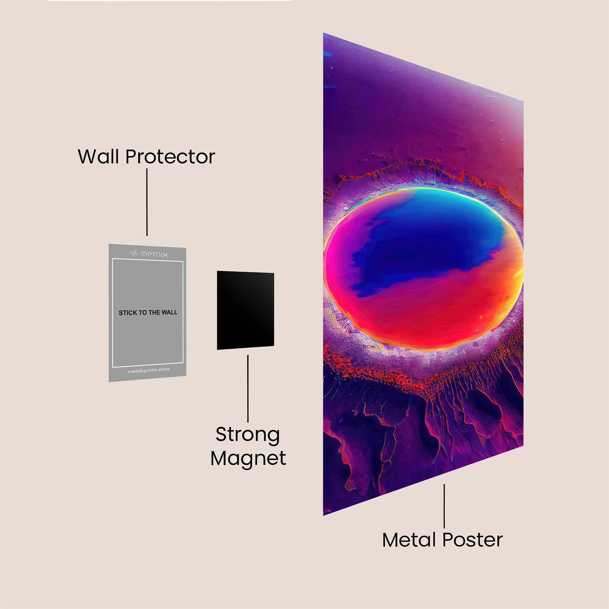 Mars Dreamscape Safe Wall Magnetic / M
