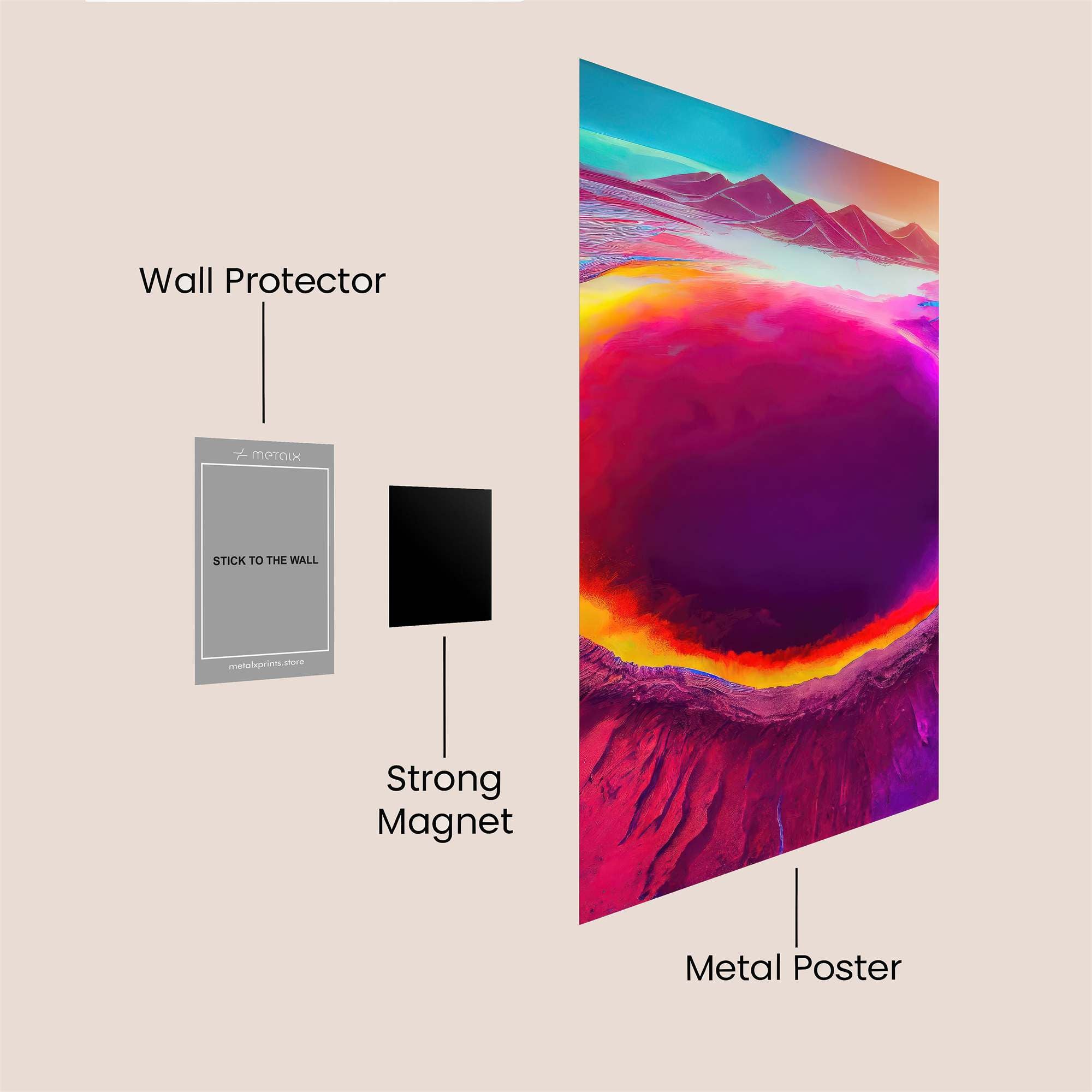 Volcanic Serenity Safe Wall Magnetic / M