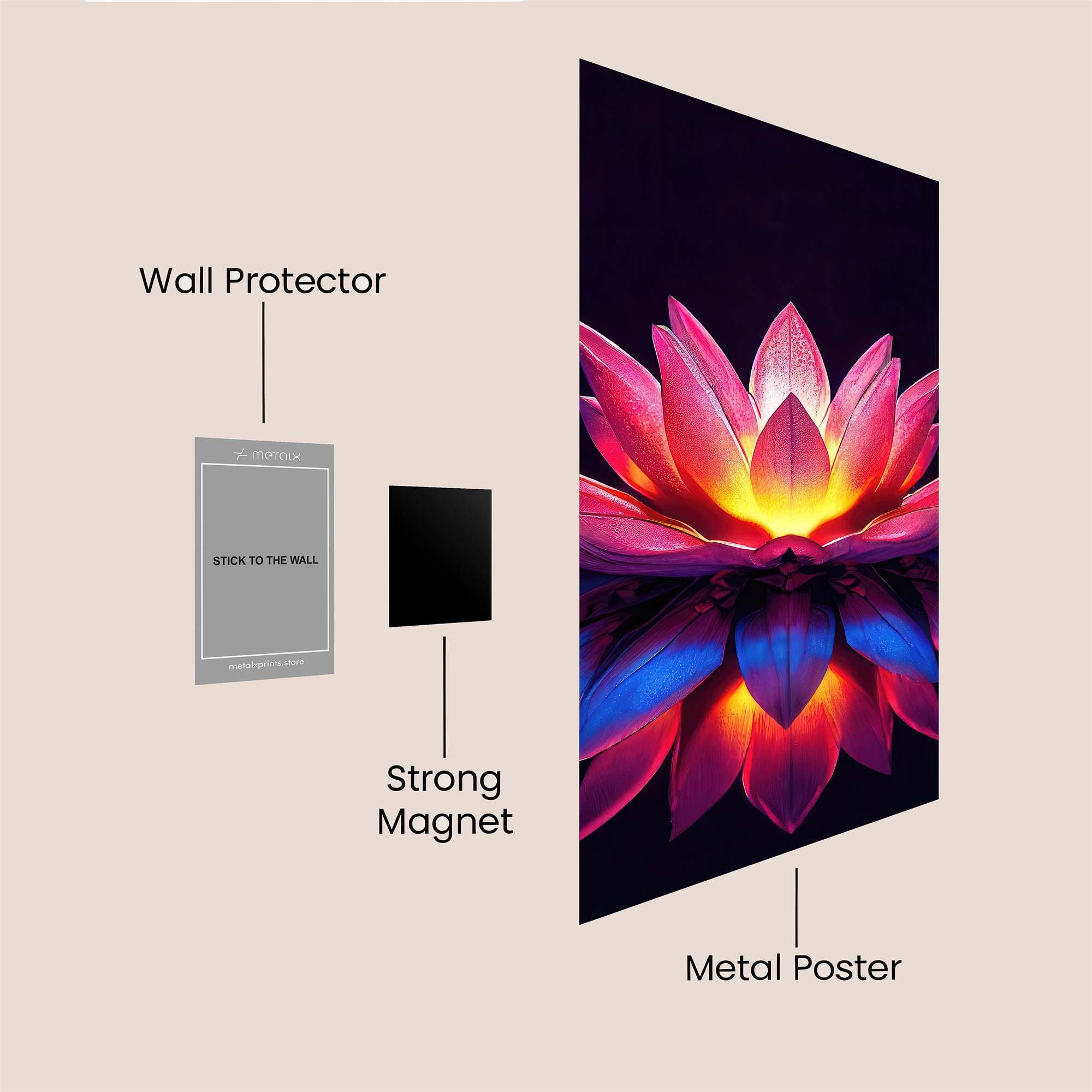 Lotus Radiance Safe Wall Magnetic / M