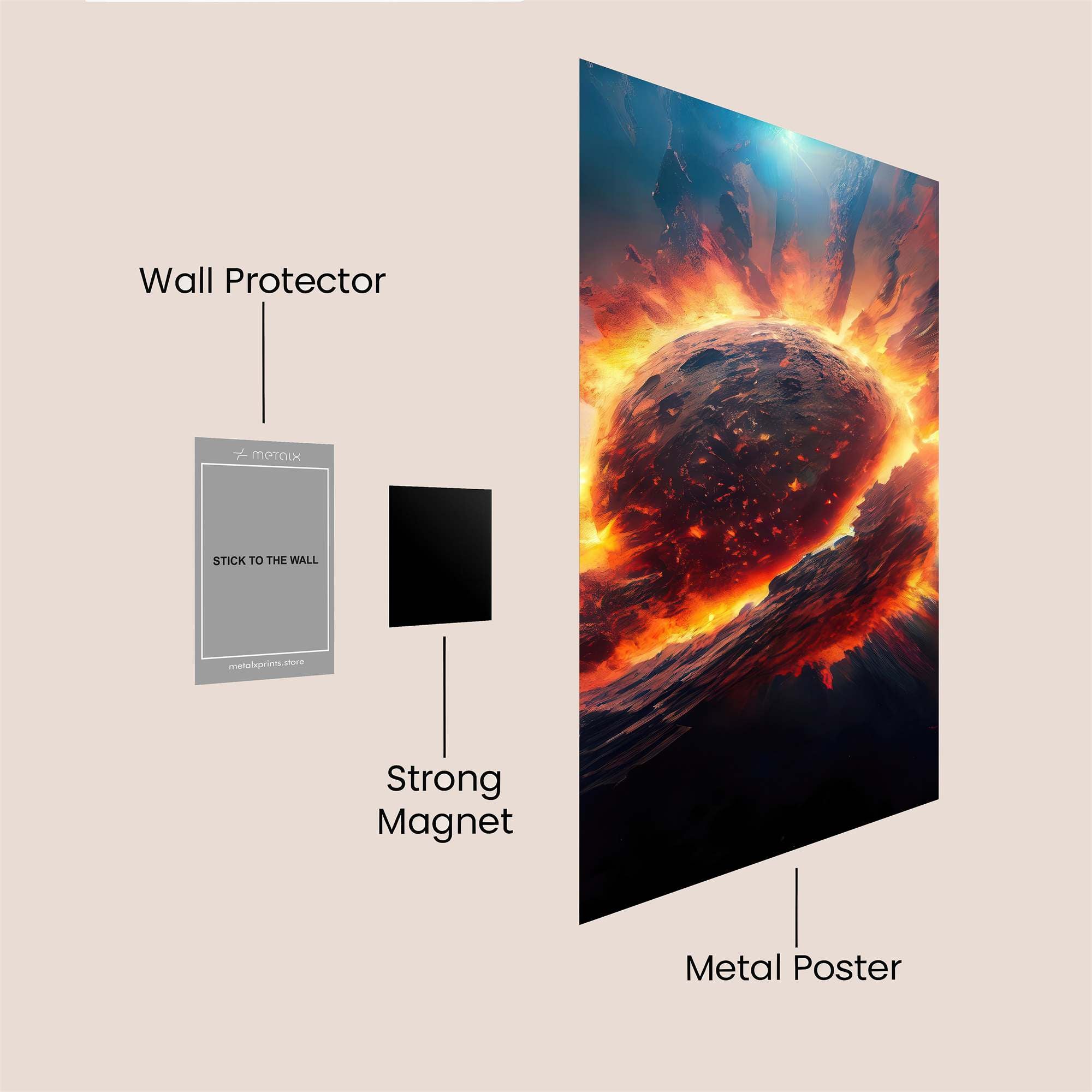 Cosmic Fury Safe Wall Magnetic / M