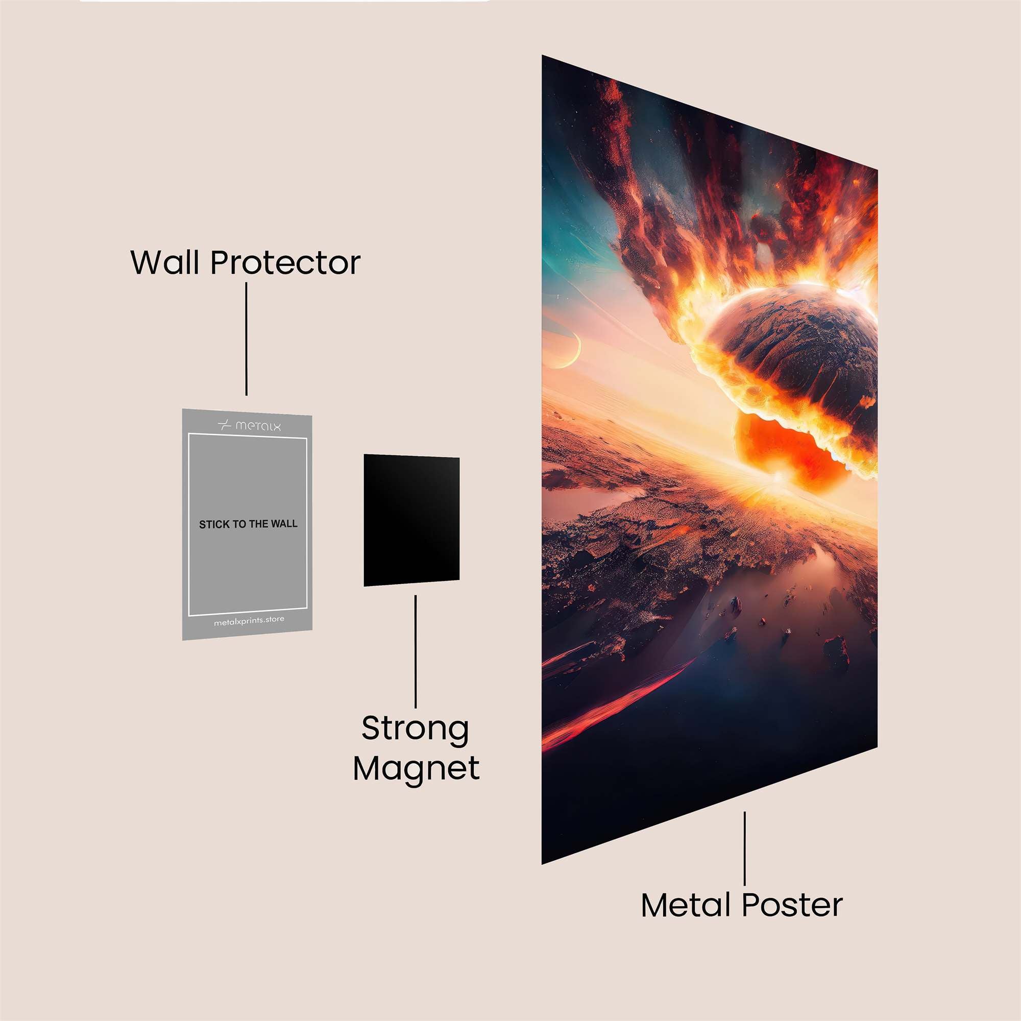 Apocalyptic Blaze Safe Wall Magnetic / M