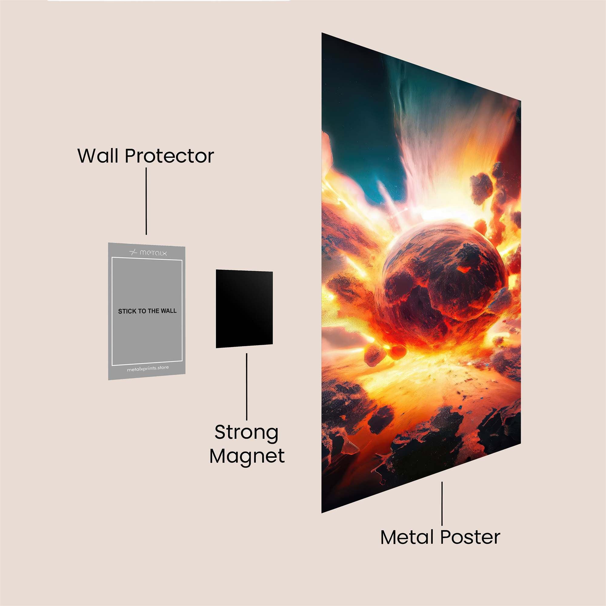 Cosmic Fury Safe Wall Magnetic / M