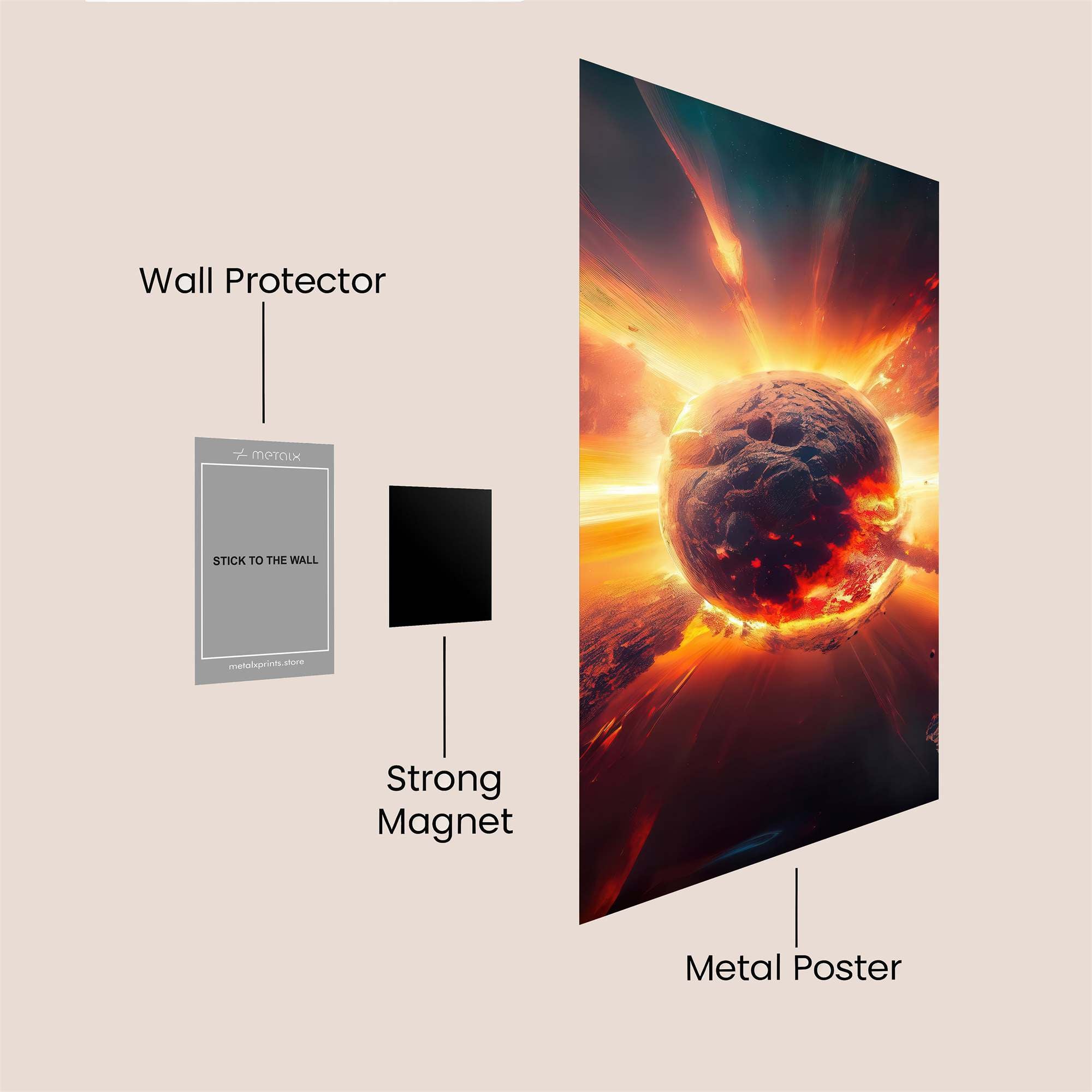 Starburst Apocalypse Safe Wall Magnetic / M