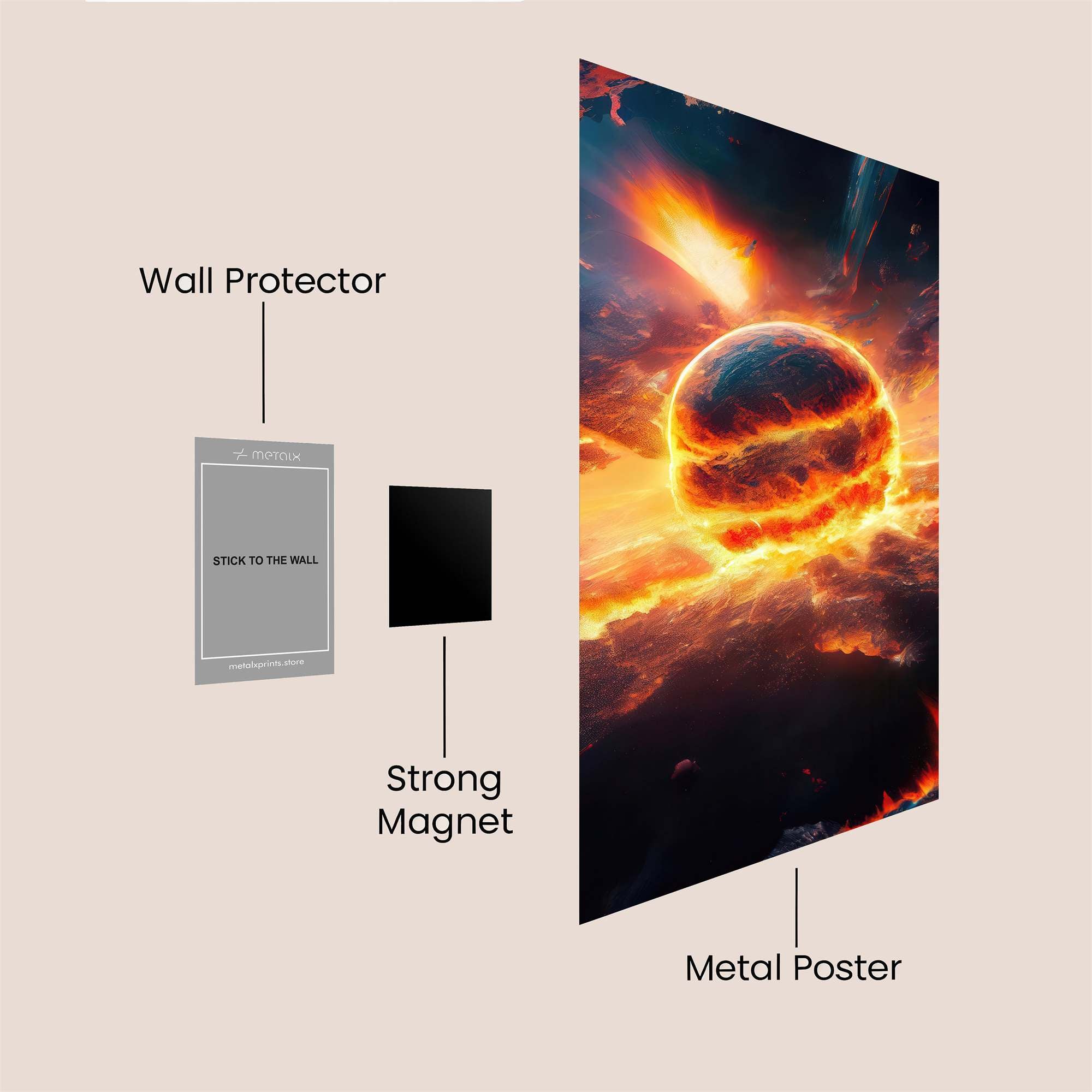 Star Ignition Safe Wall Magnetic / M