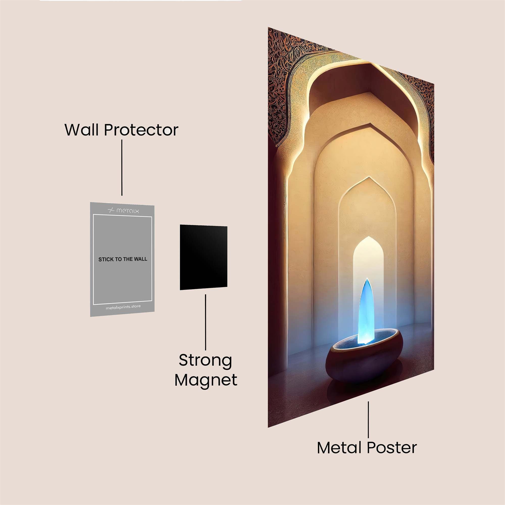 Mosque Serenity Safe Wall Magnetic / M