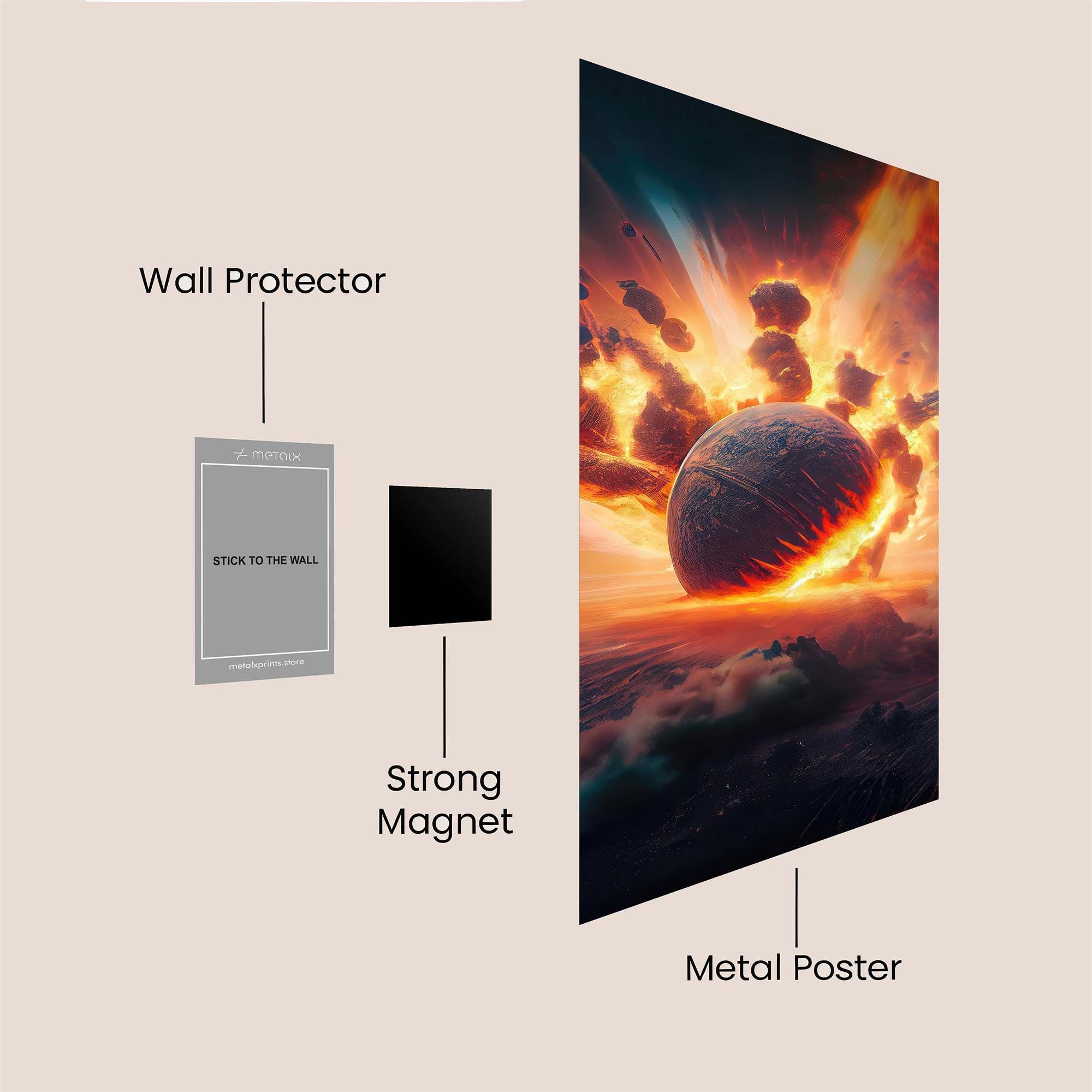 Planet Apocalypse Safe Wall Magnetic / M