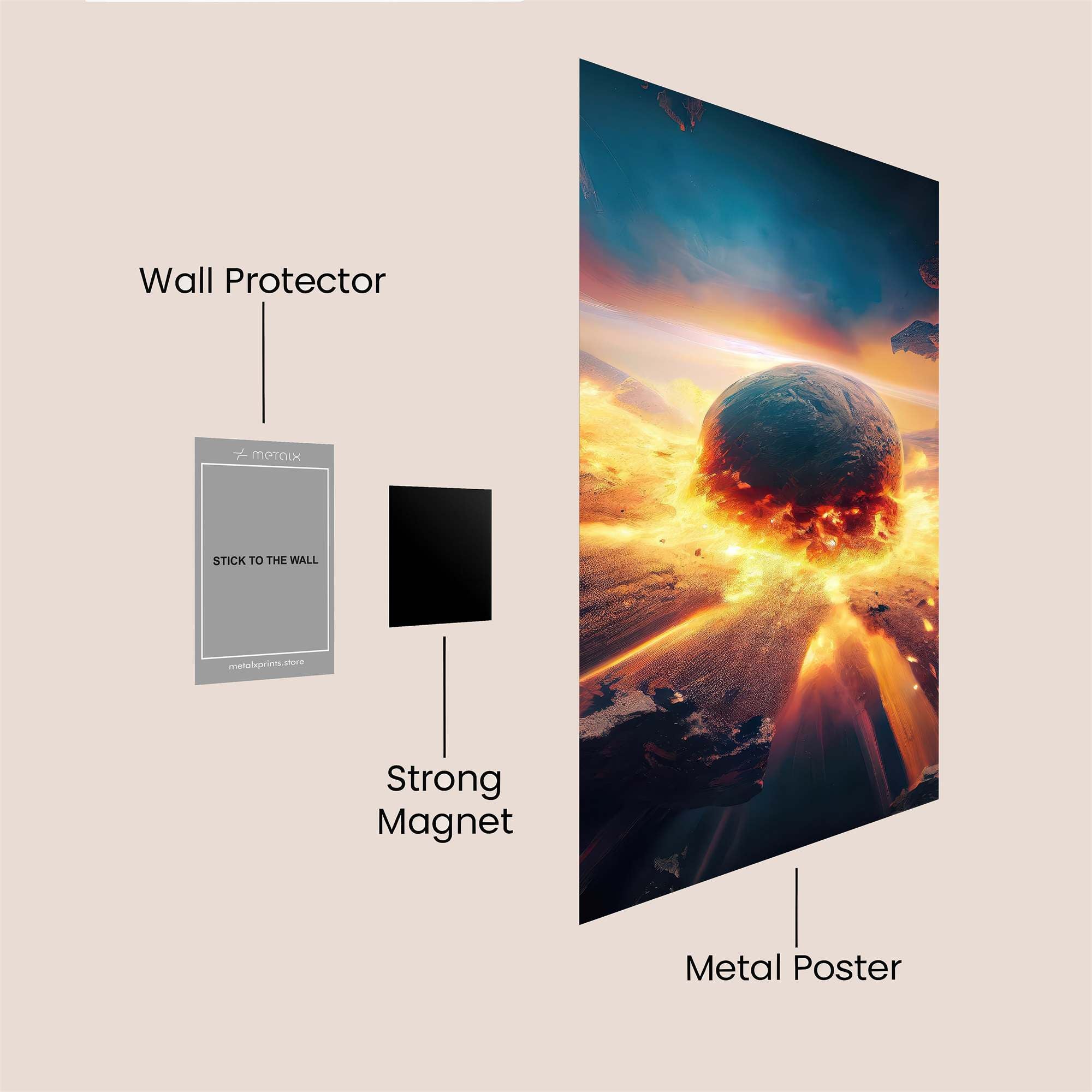 Cosmic Fury Safe Wall Magnetic / M