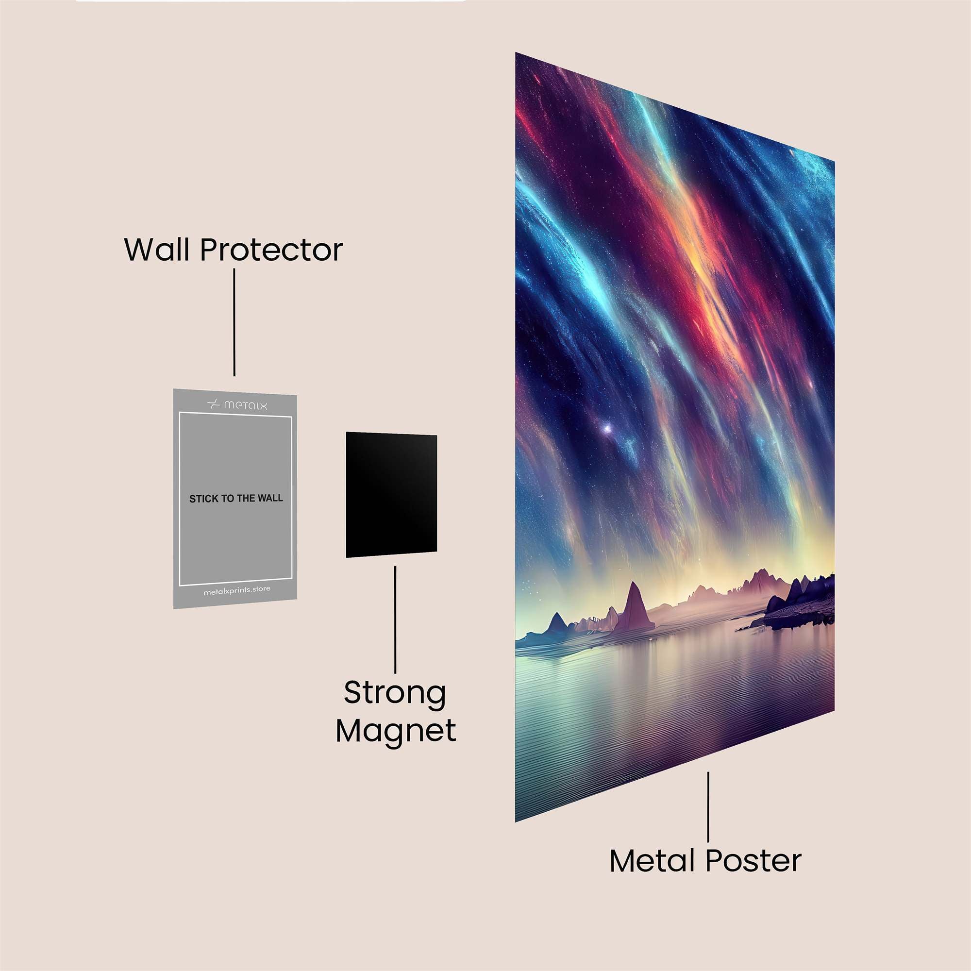 Sunset Serenity Safe Wall Magnetic / M