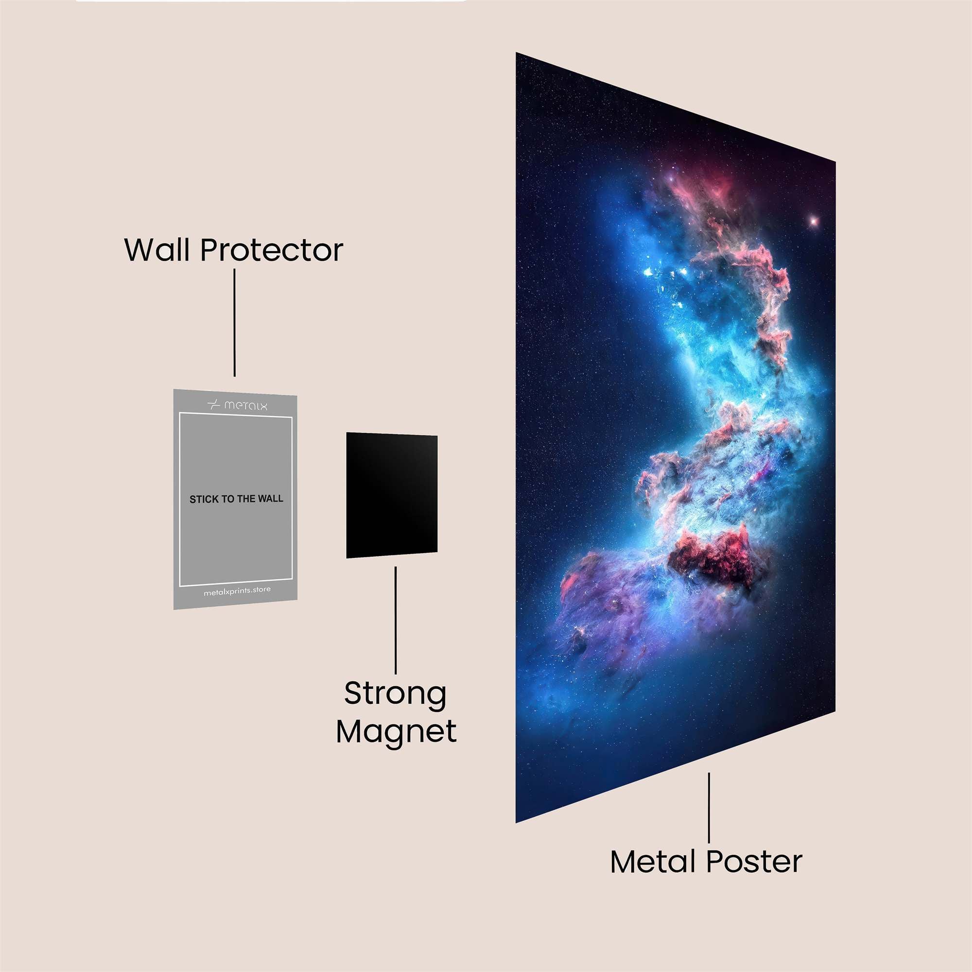 Cosmic Serenity Safe Wall Magnetic / M