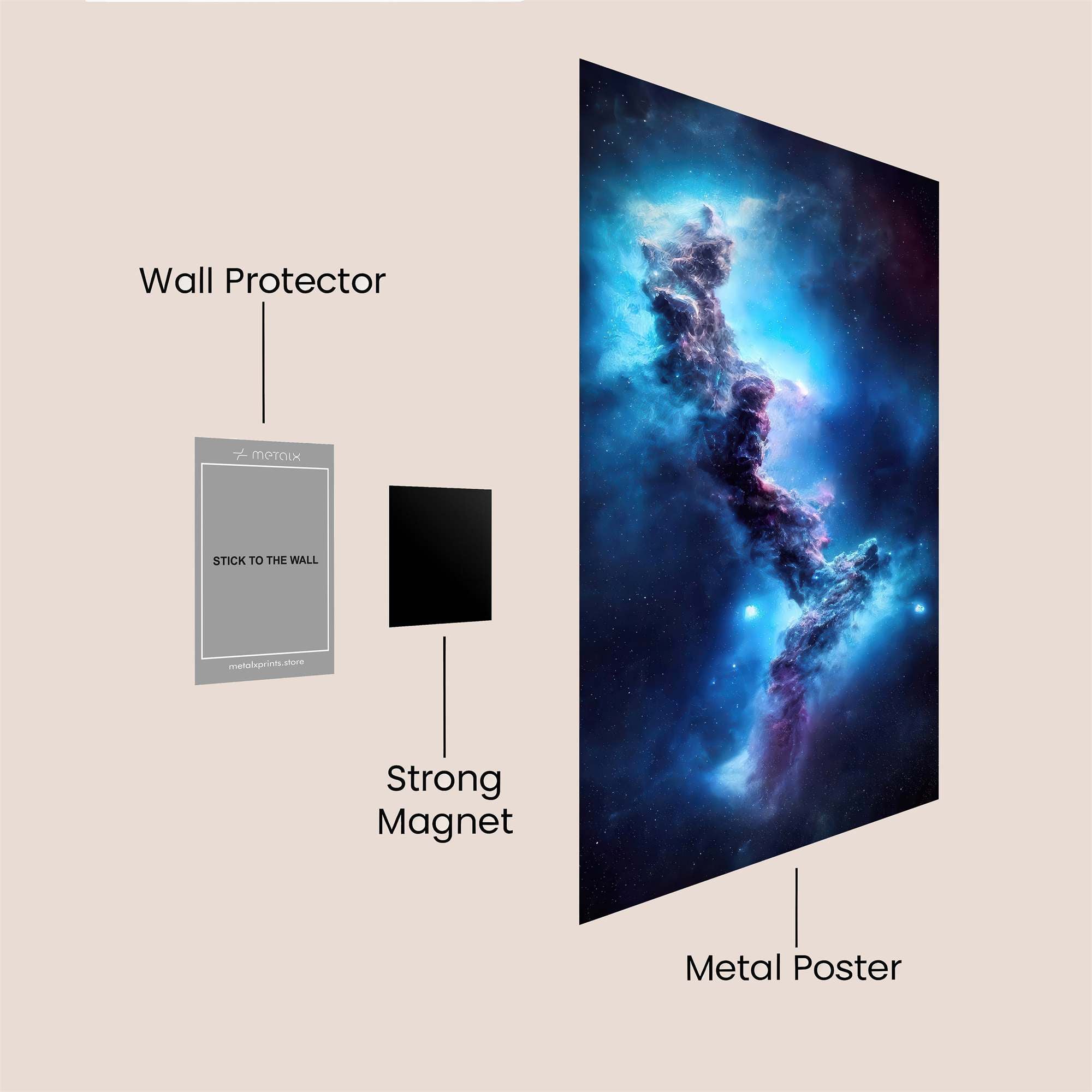 Nebula Whimsy Safe Wall Magnetic / M
