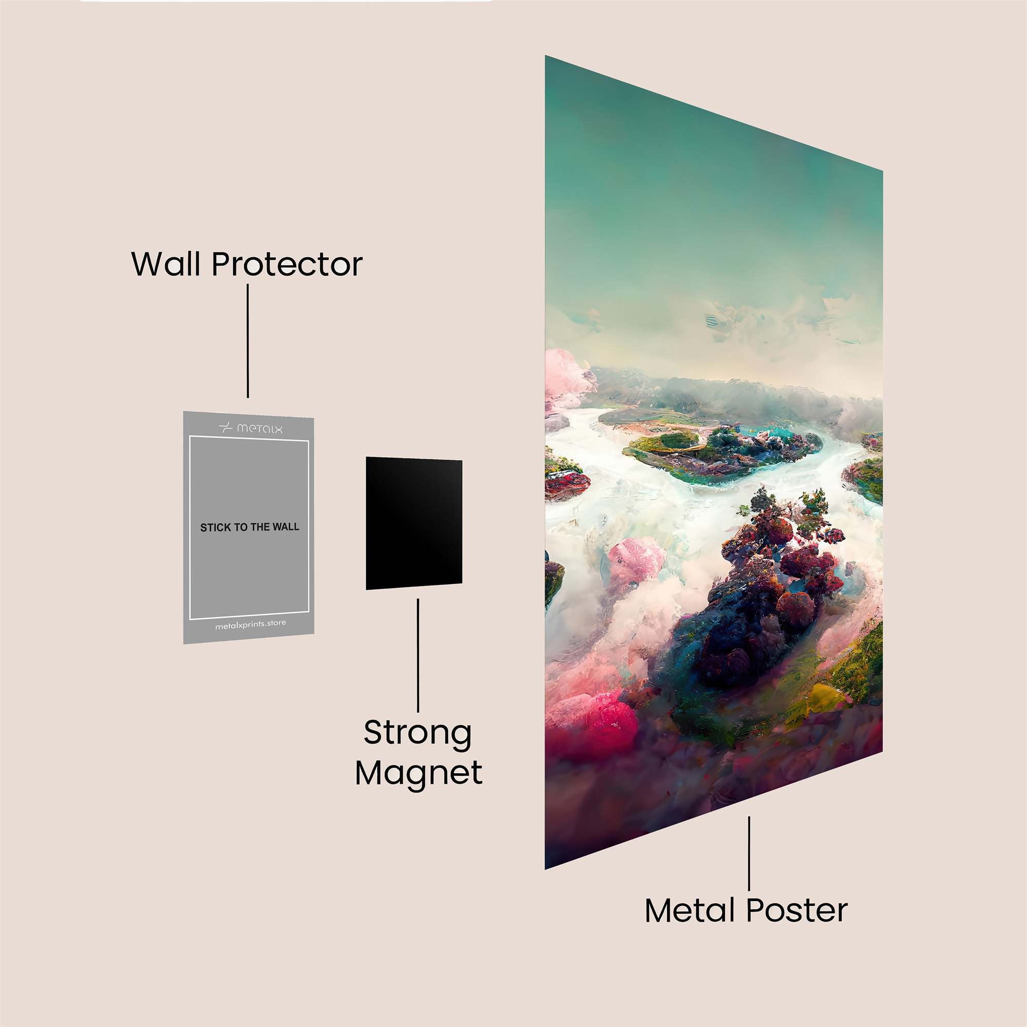 Sunset Serenity Safe Wall Magnetic / M