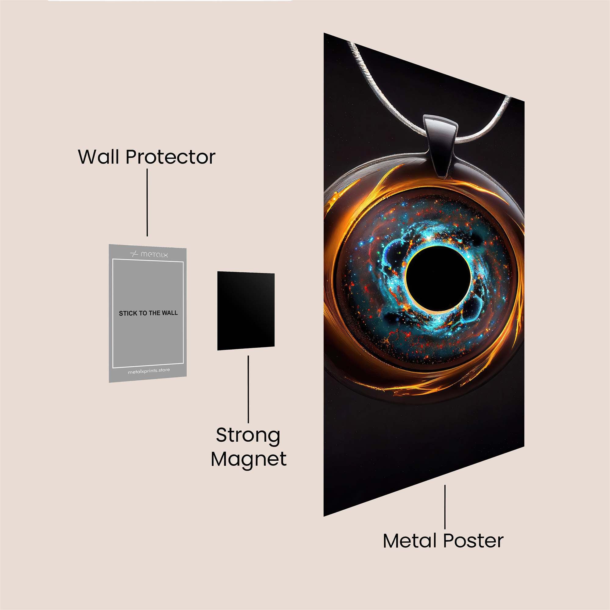 Cosmic Whirl Safe Wall Magnetic / M