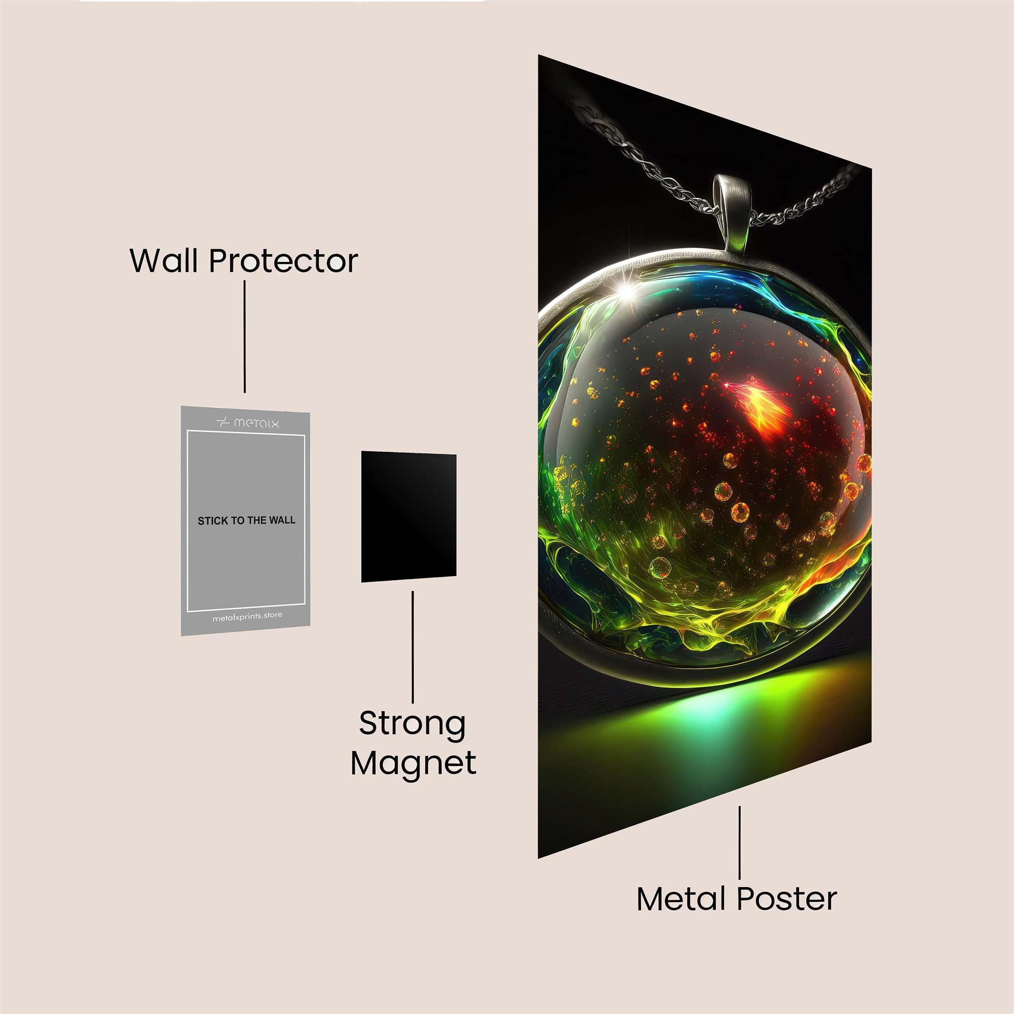 Cosmic Radiance Safe Wall Magnetic / M