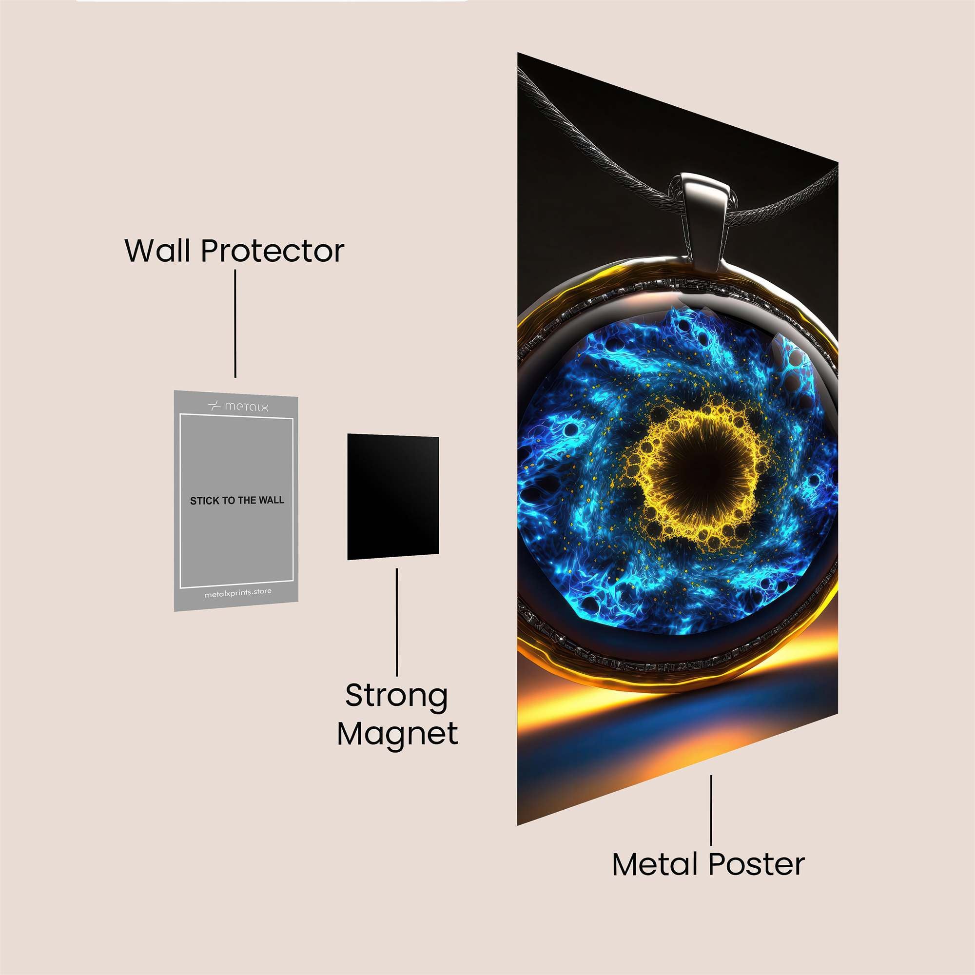 Cosmic Enigma Safe Wall Magnetic / M