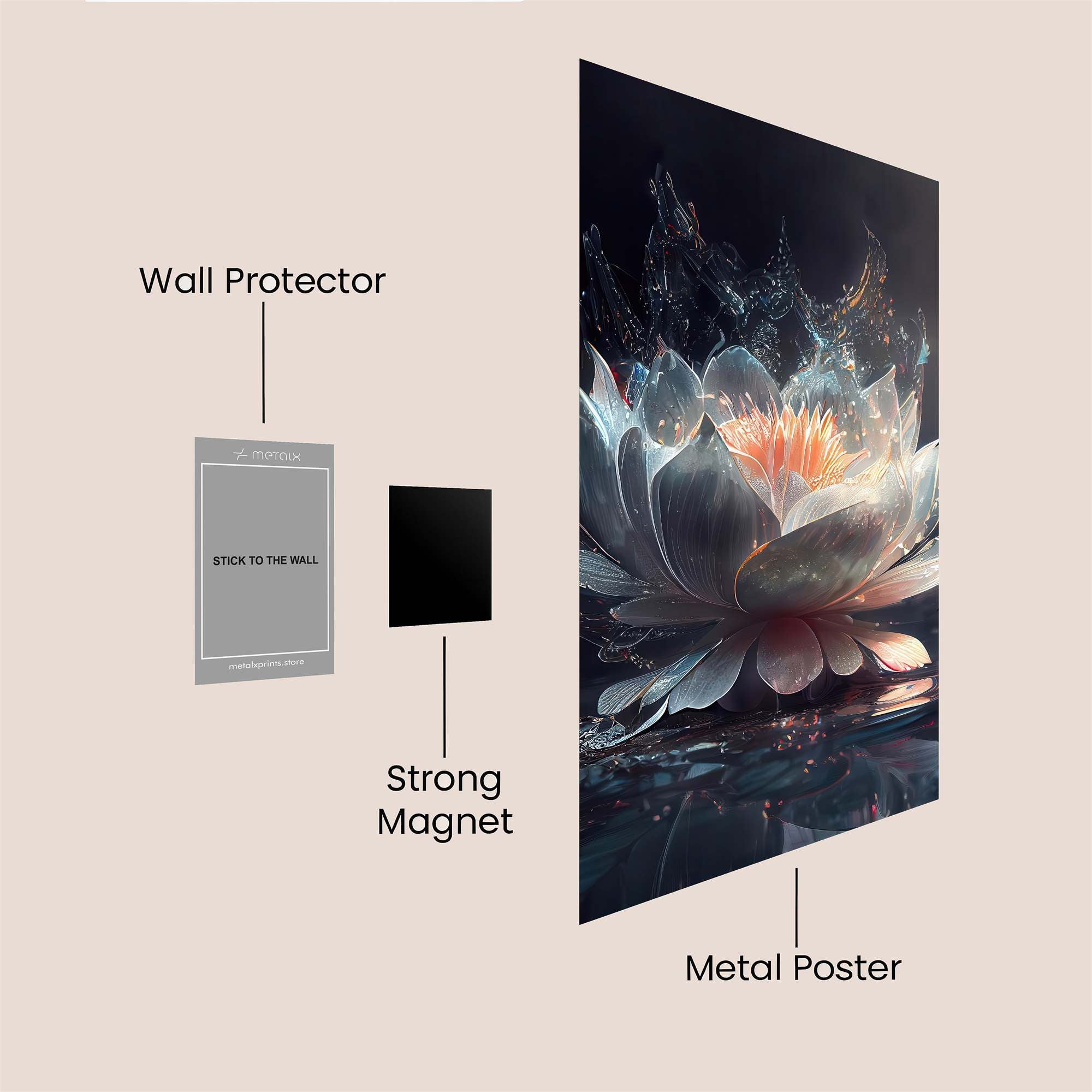 Lotus Radiance Safe Wall Magnetic / M