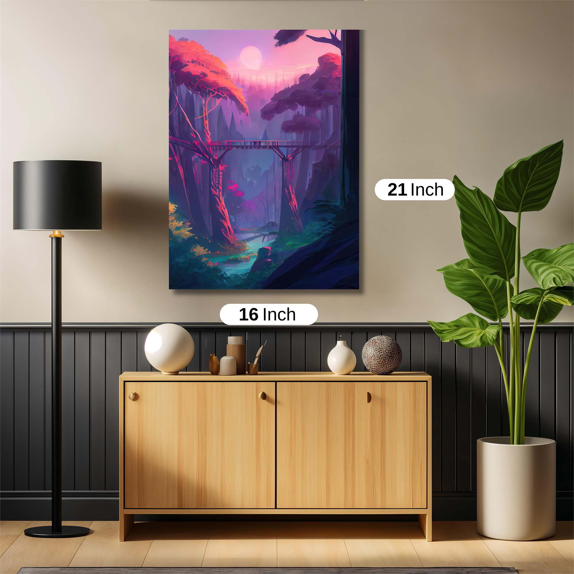 Moonlit Tranquility Safe Wall Magnetic / M