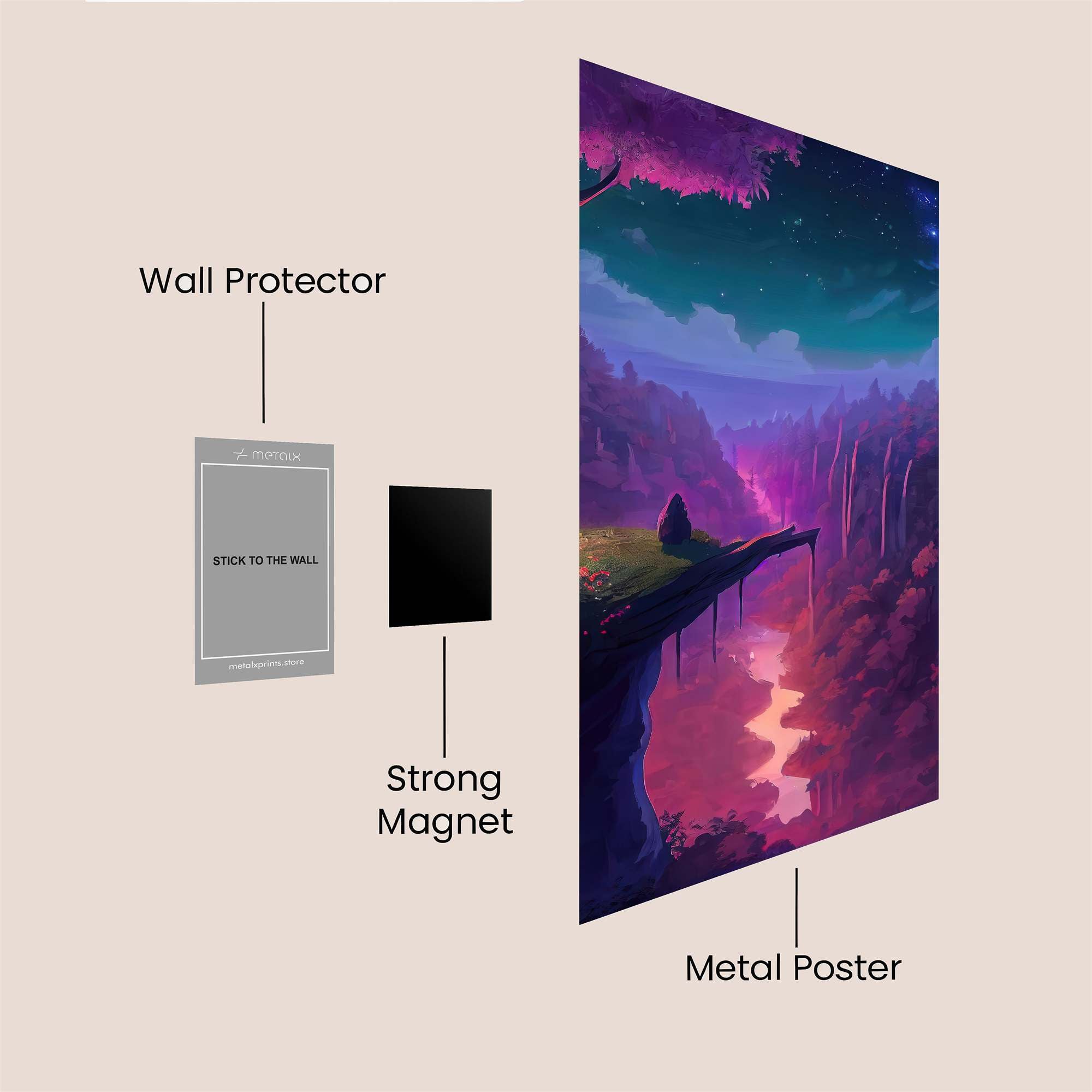 Starlit Serenity Safe Wall Magnetic / M