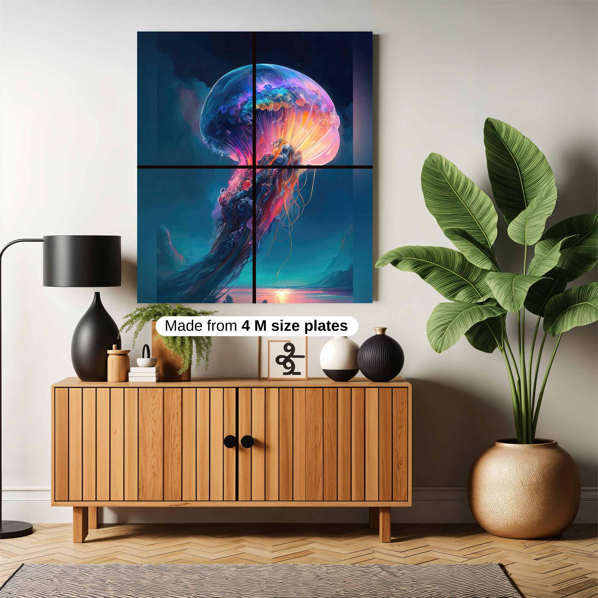 Jellyfish Dreamscape Safe Wall Magnetic / M