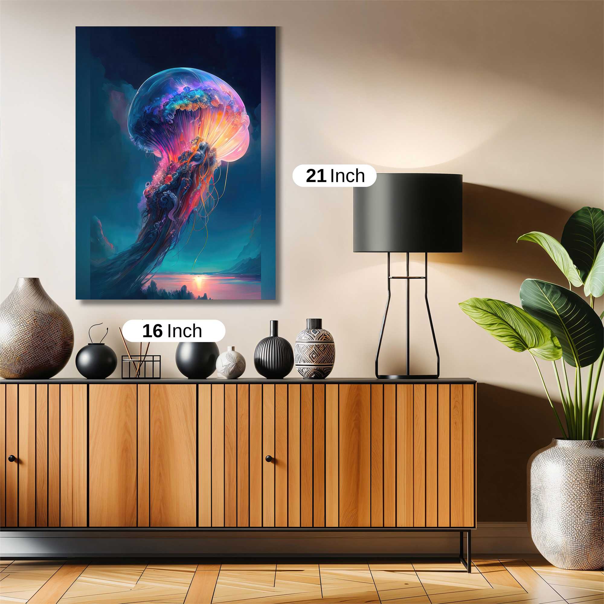 Jellyfish Dreamscape Safe Wall Magnetic / M