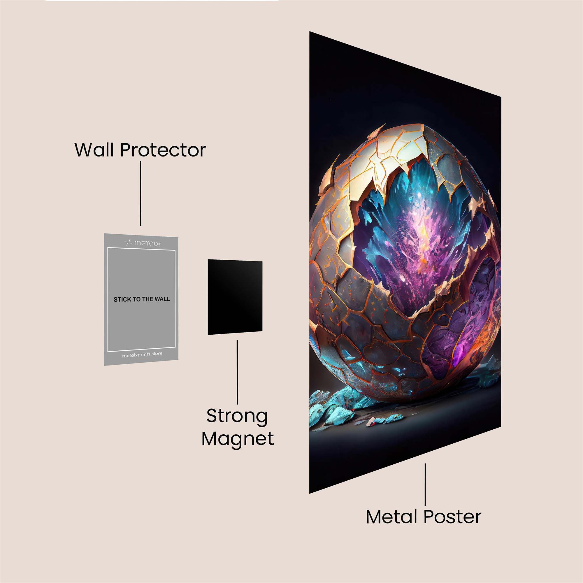 Dragon Awakening Safe Wall Magnetic / M