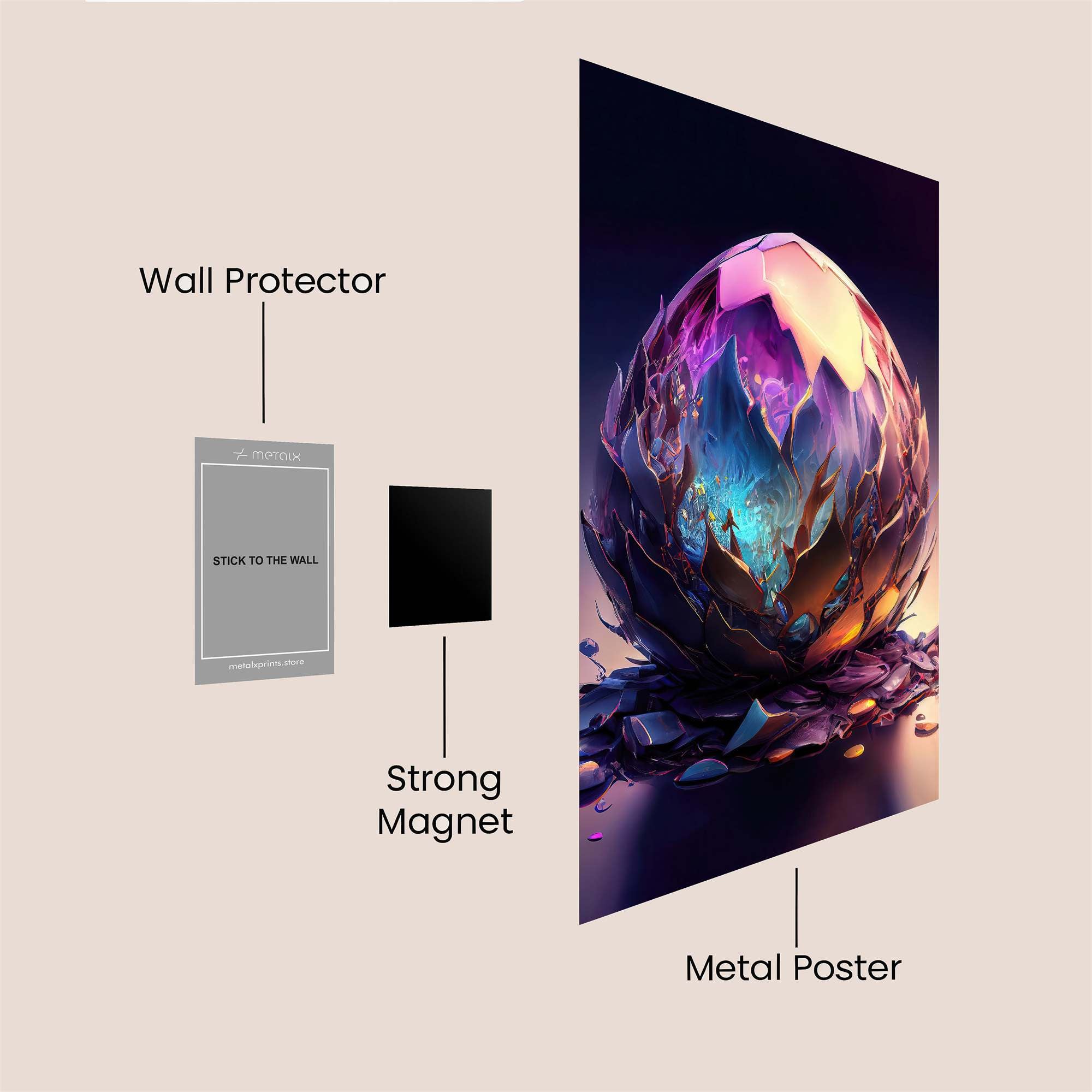 Crystal Enigma Safe Wall Magnetic / M