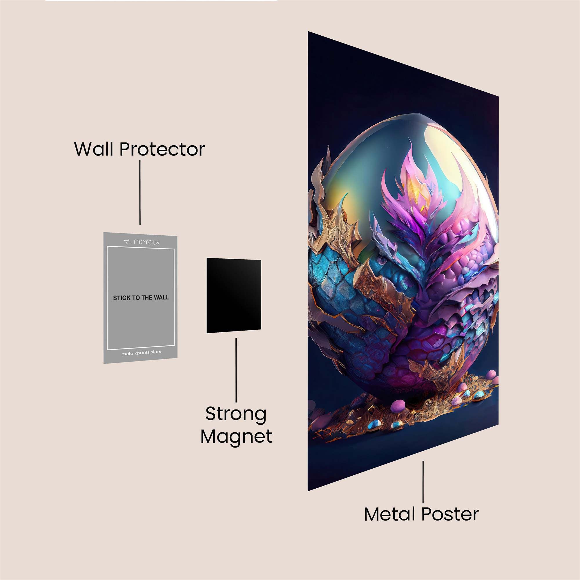 Dragon Rebirth Safe Wall Magnetic / M