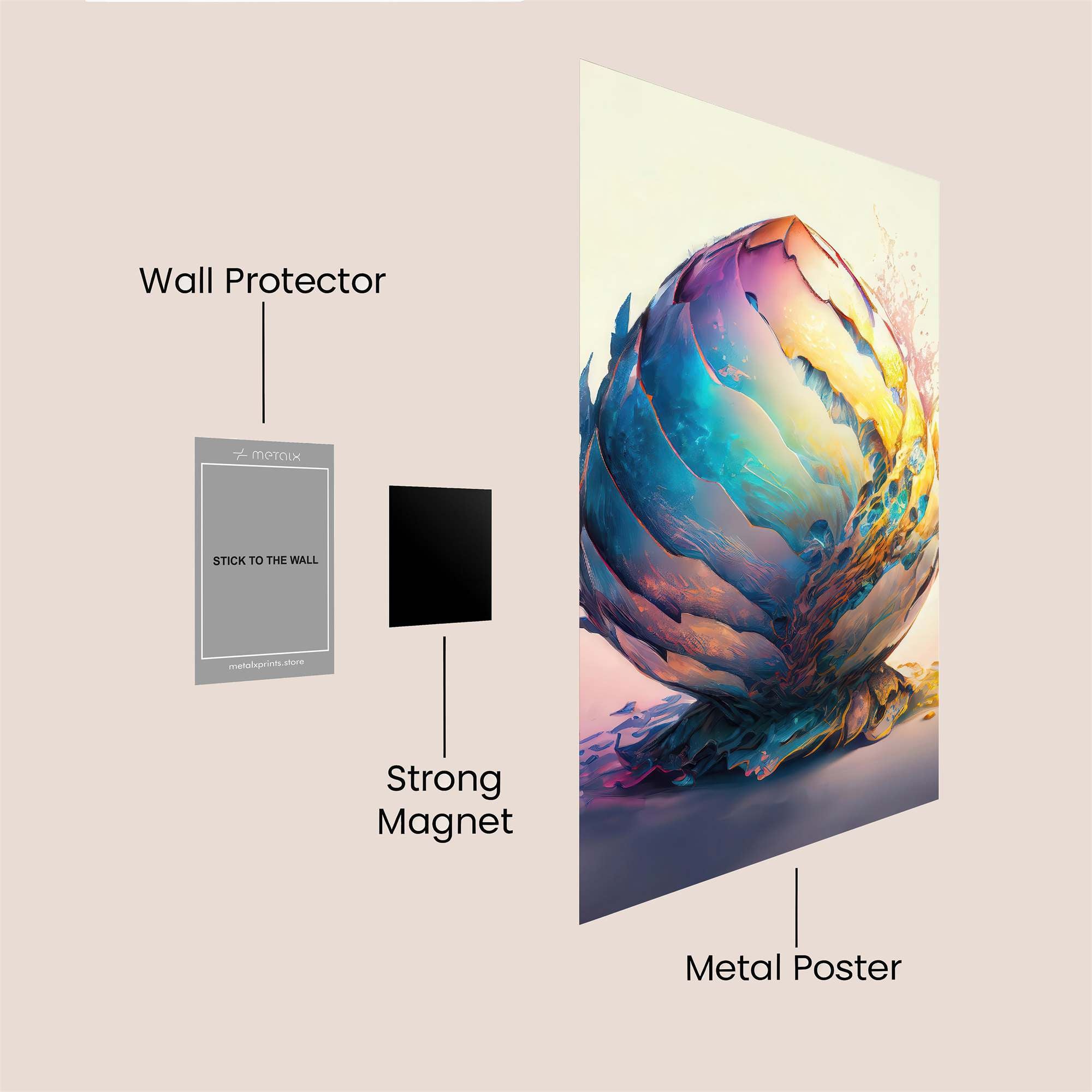 Mystic Bloom Safe Wall Magnetic / M