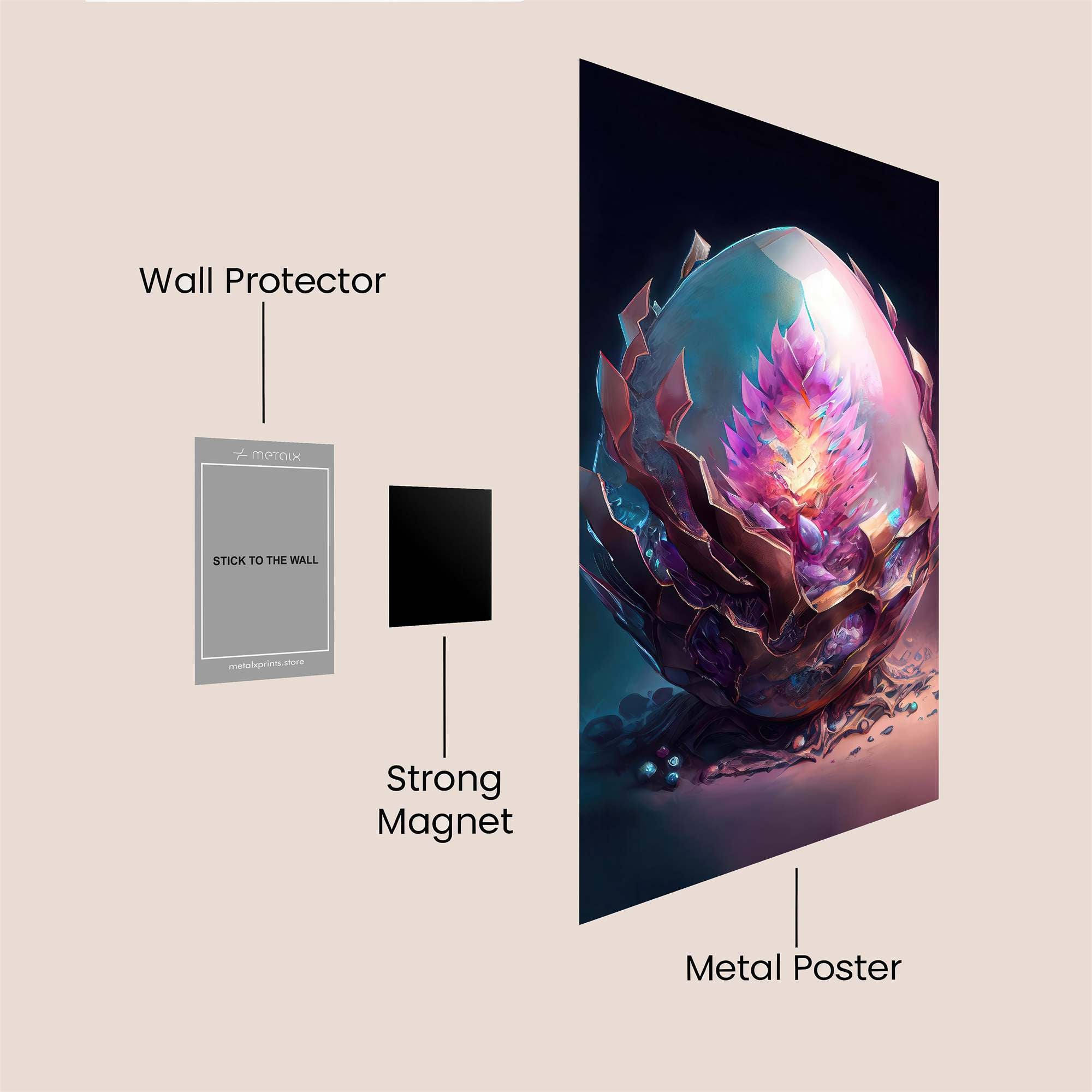 Mystic Radiance Safe Wall Magnetic / M