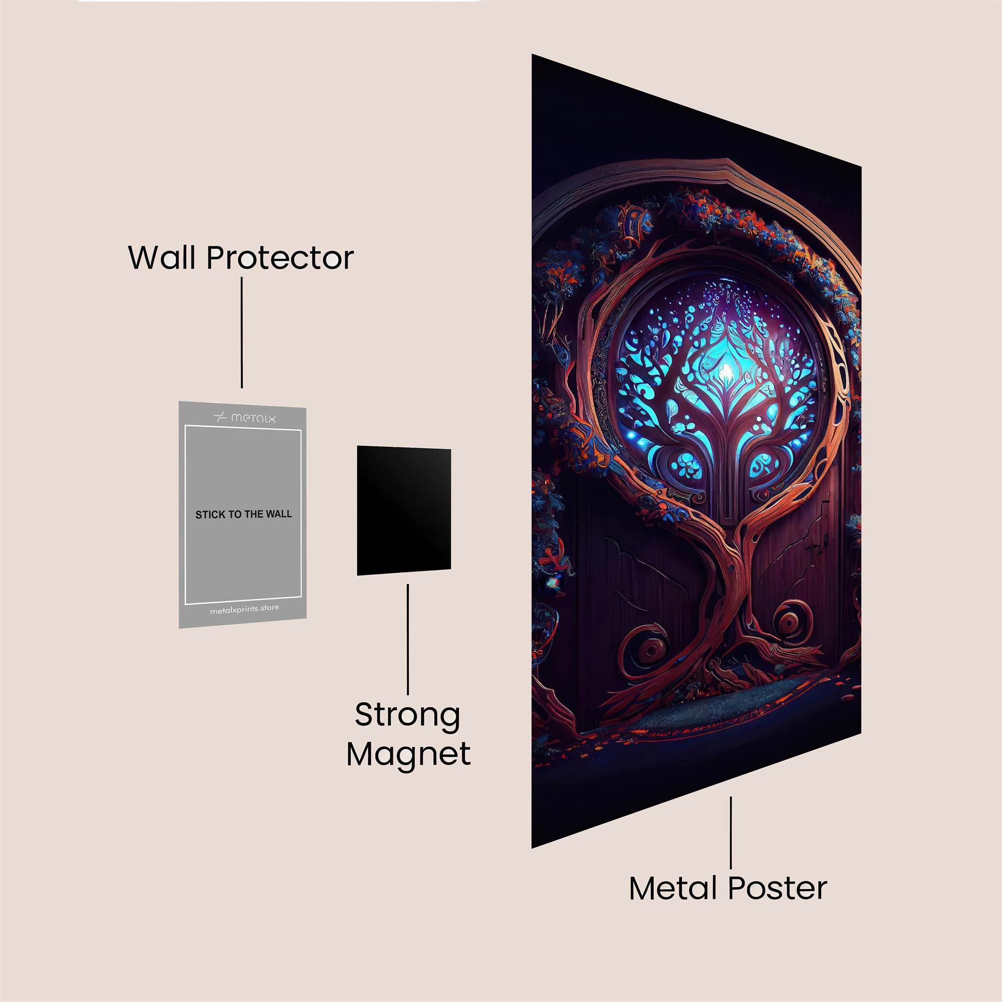 Arboreal Enigma Safe Wall Magnetic / M