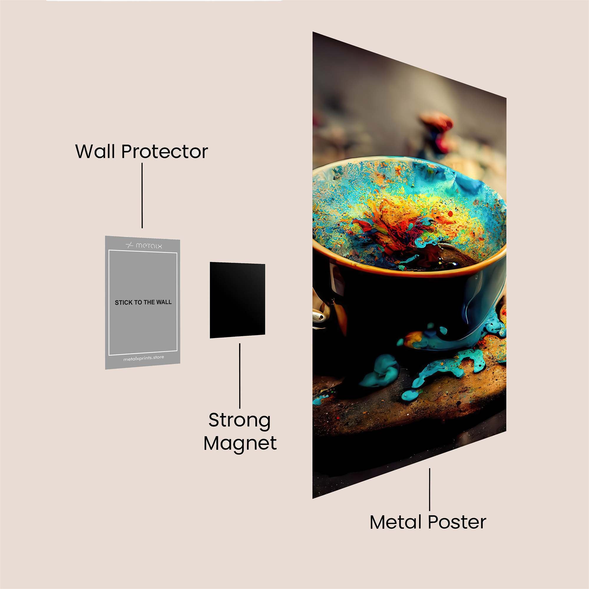 Colorful Chaos Safe Wall Magnetic / M
