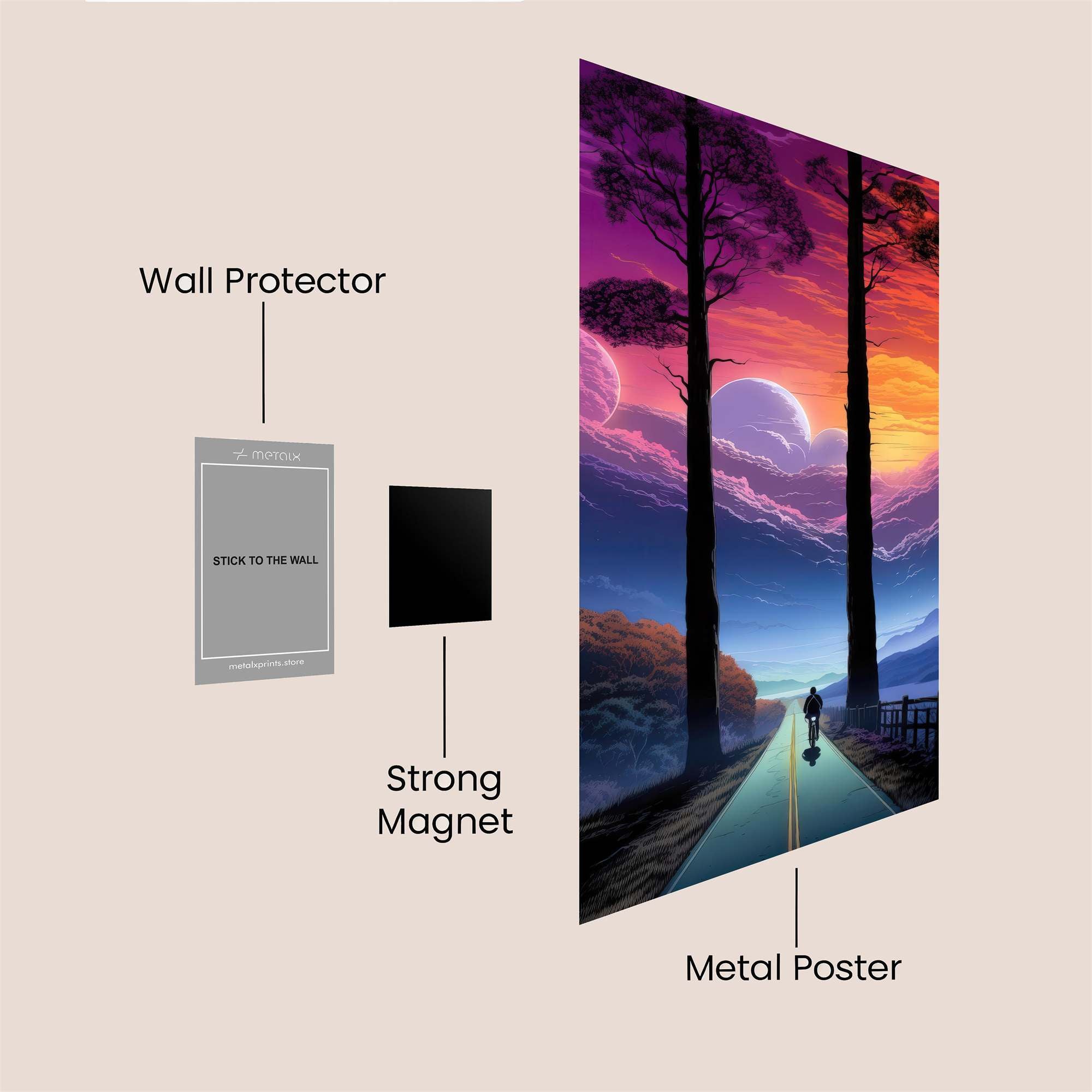 Journey Serene Safe Wall Magnetic / M