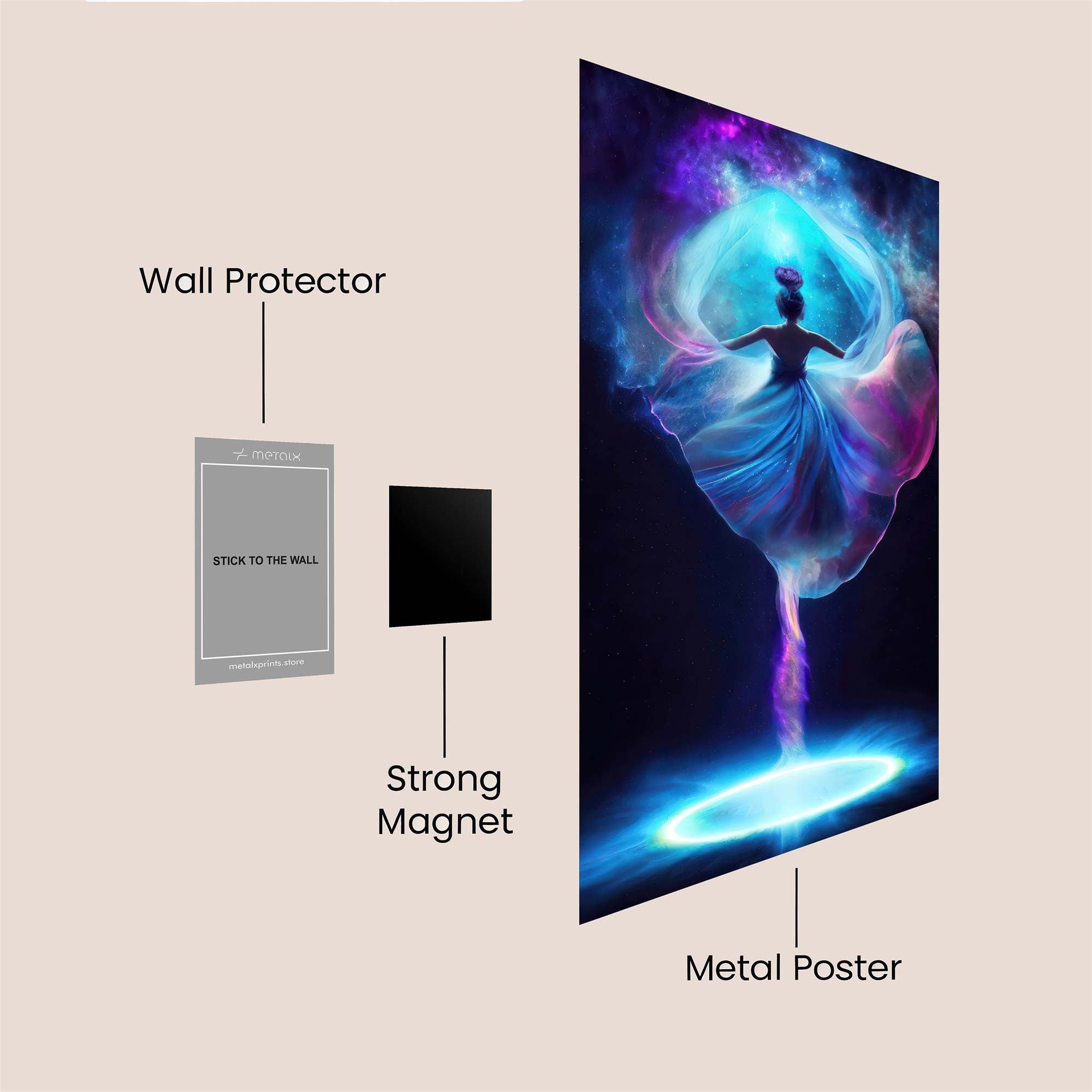 Cosmic Grace Safe Wall Magnetic / M