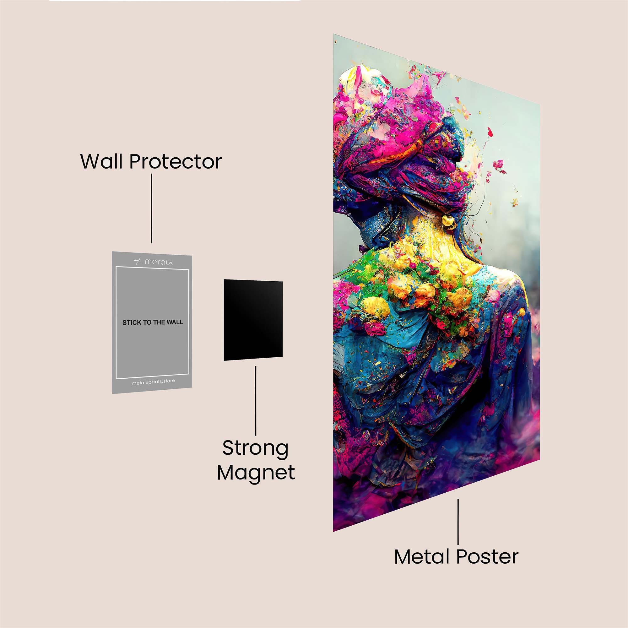 Colorful Reverie Safe Wall Magnetic / M