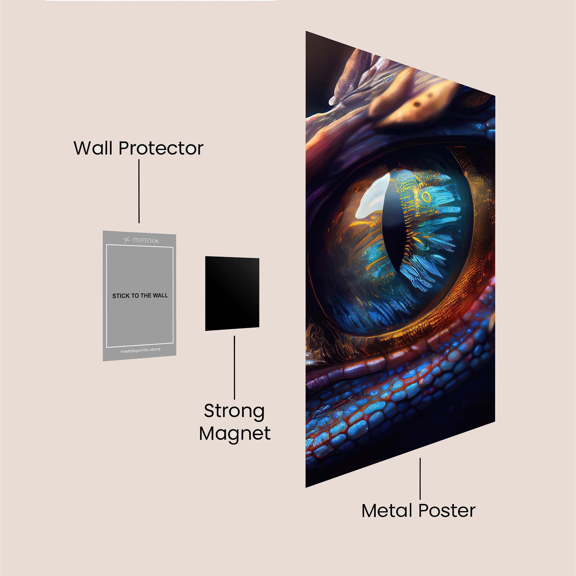 Dragon Majesty Safe Wall Magnetic / M