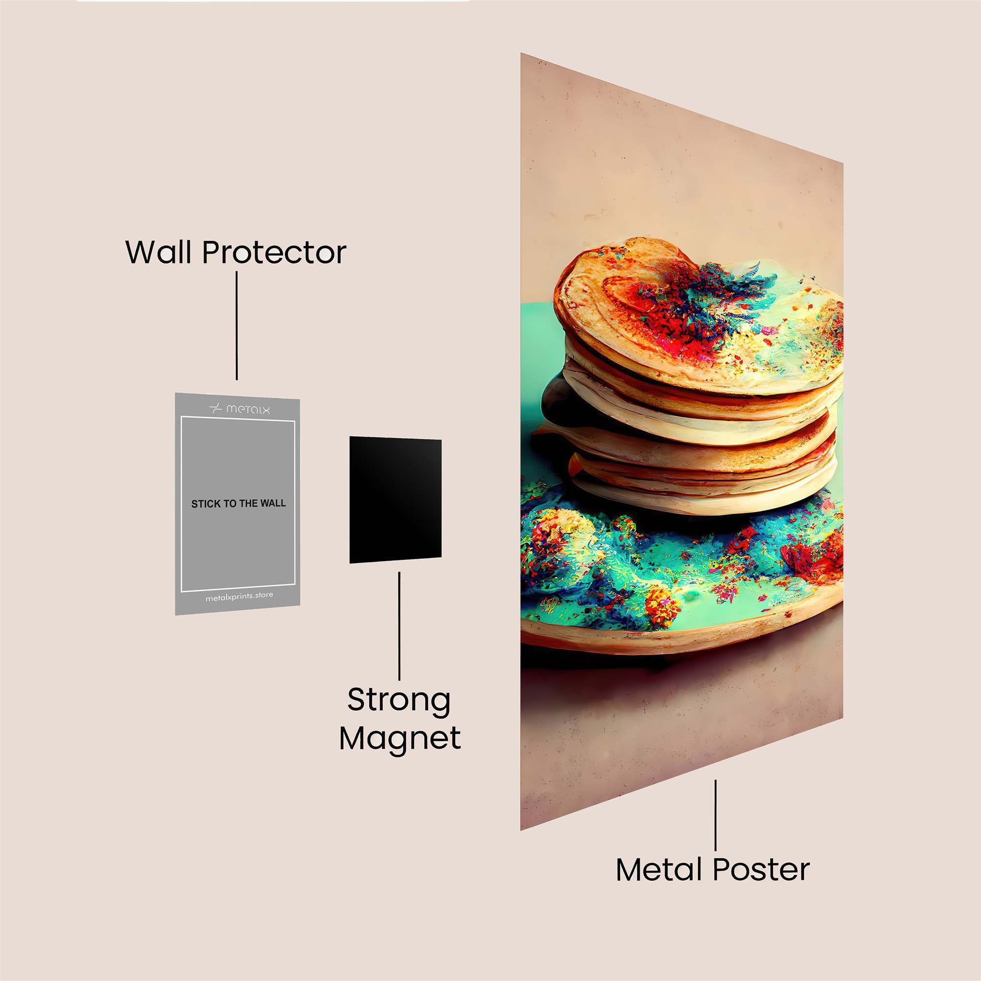Pancake Artistry Safe Wall Magnetic / M