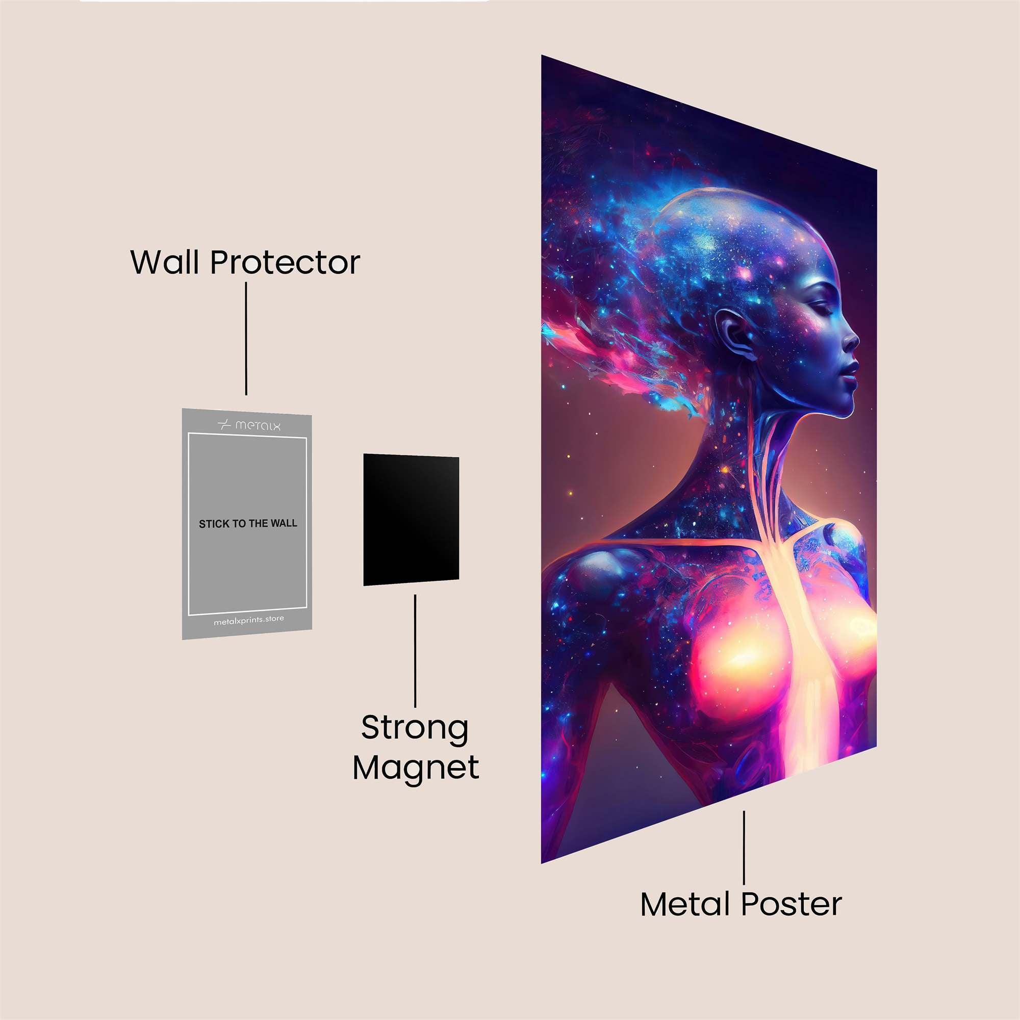 Cosmic Serenity Safe Wall Magnetic / M