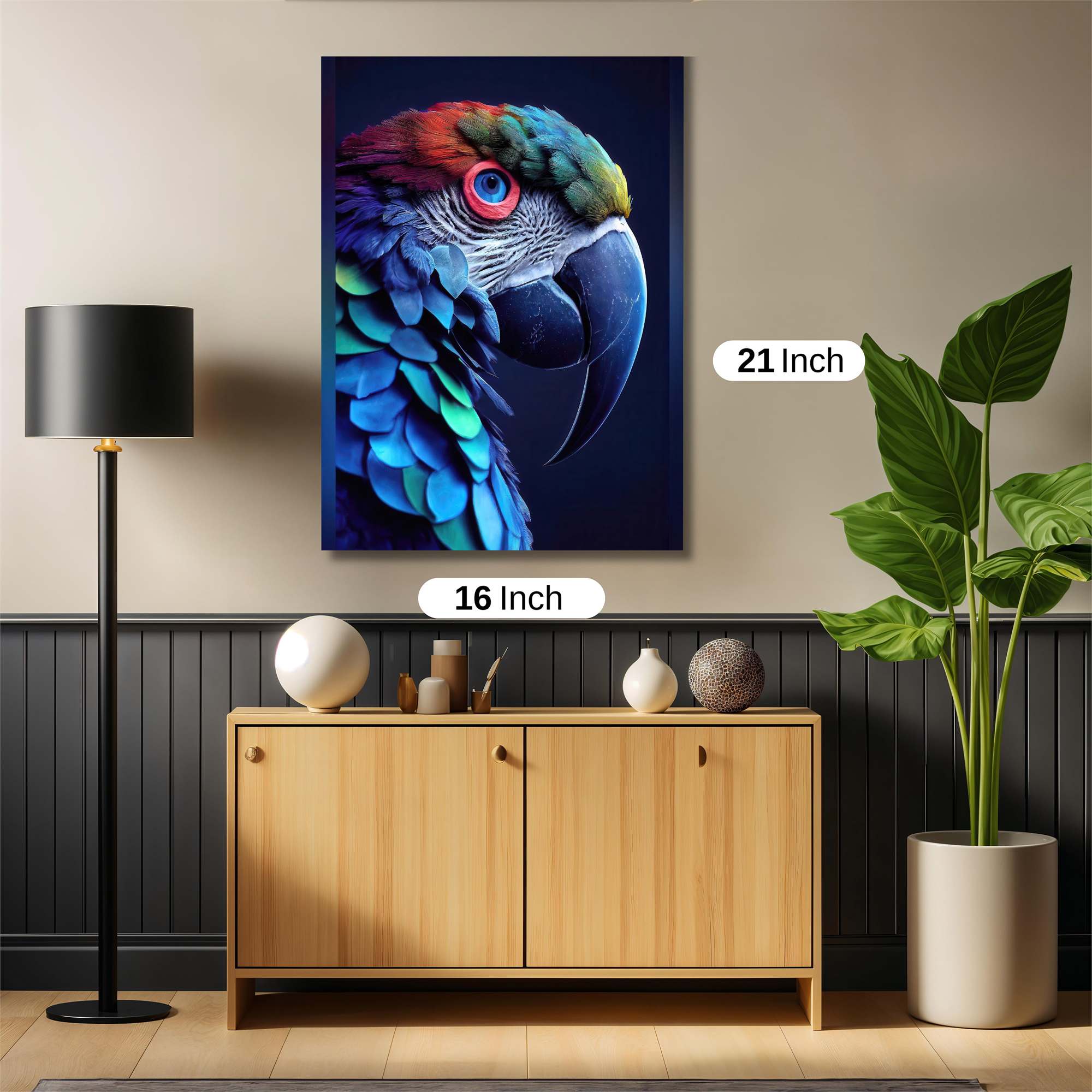 Macaw Majesty Safe Wall Magnetic / M