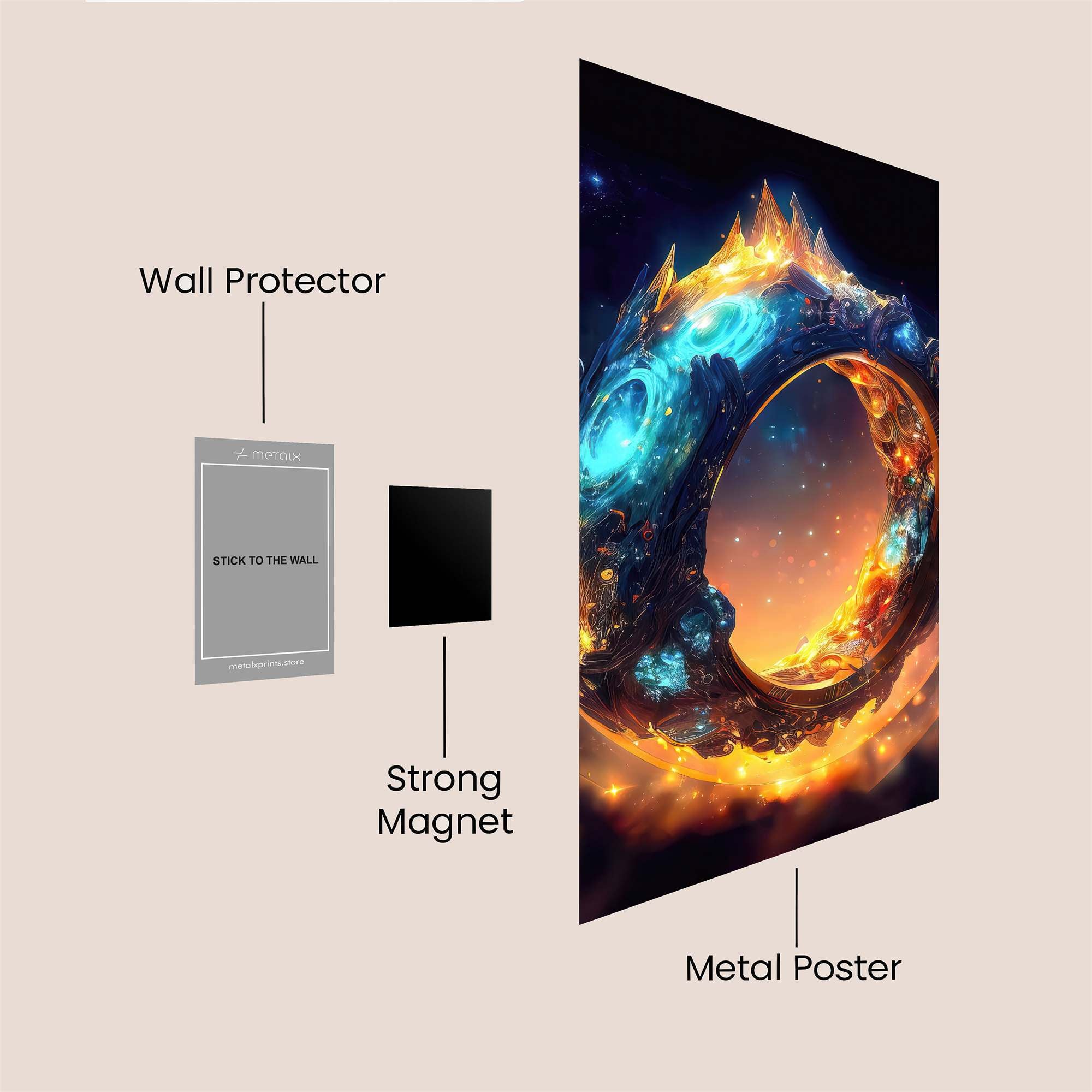 Cosmic Embrace Safe Wall Magnetic / M