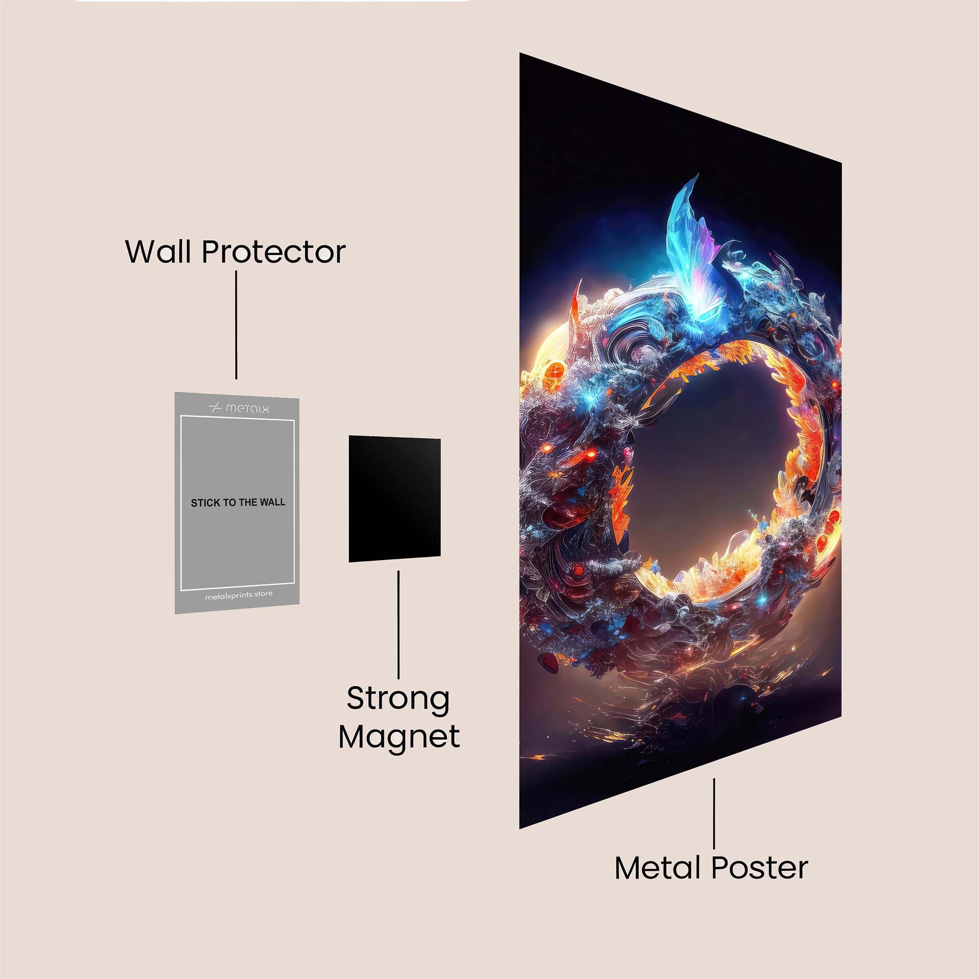 FlameWreath Safe Wall Magnetic / M