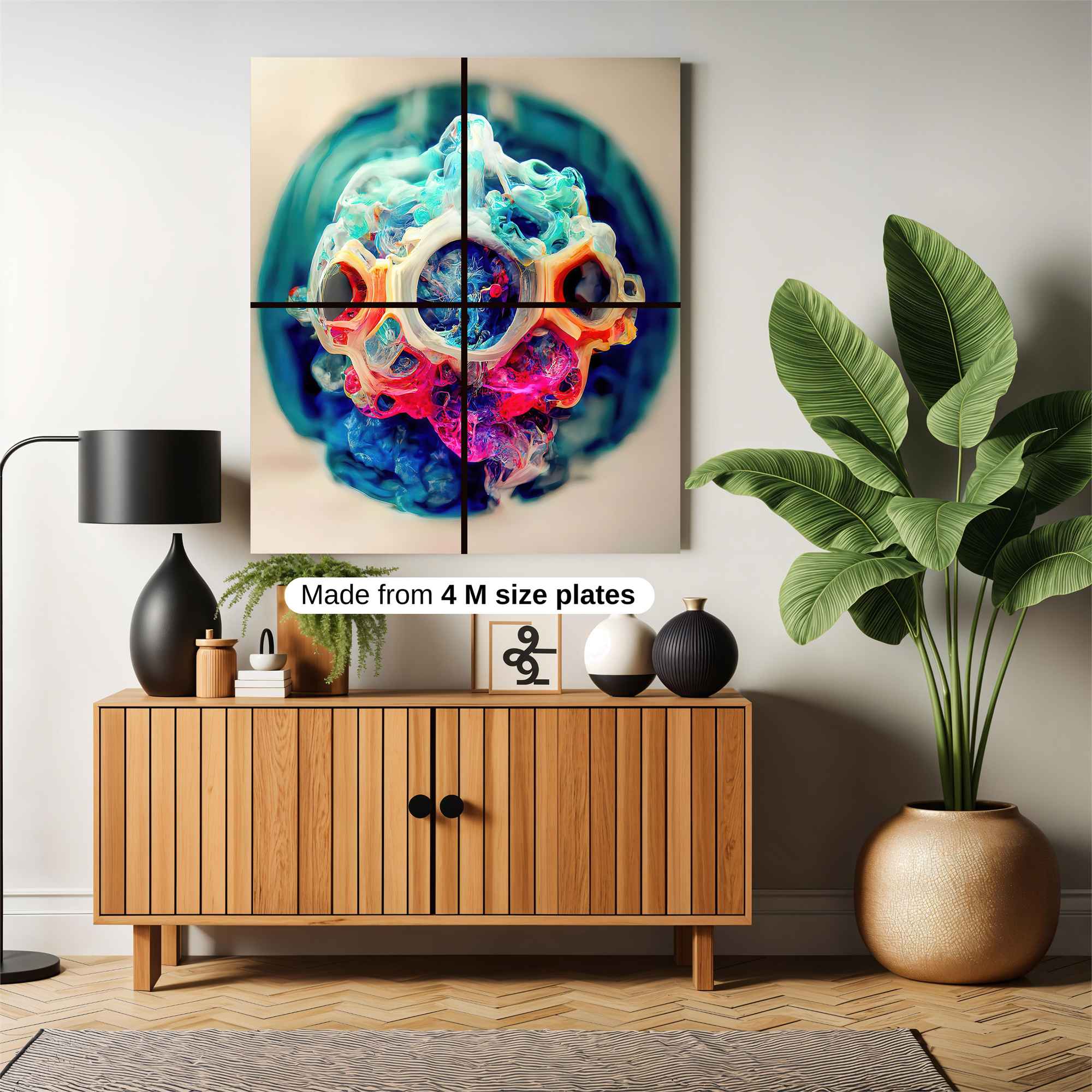 Colorful Whimsy Safe Wall Magnetic / M