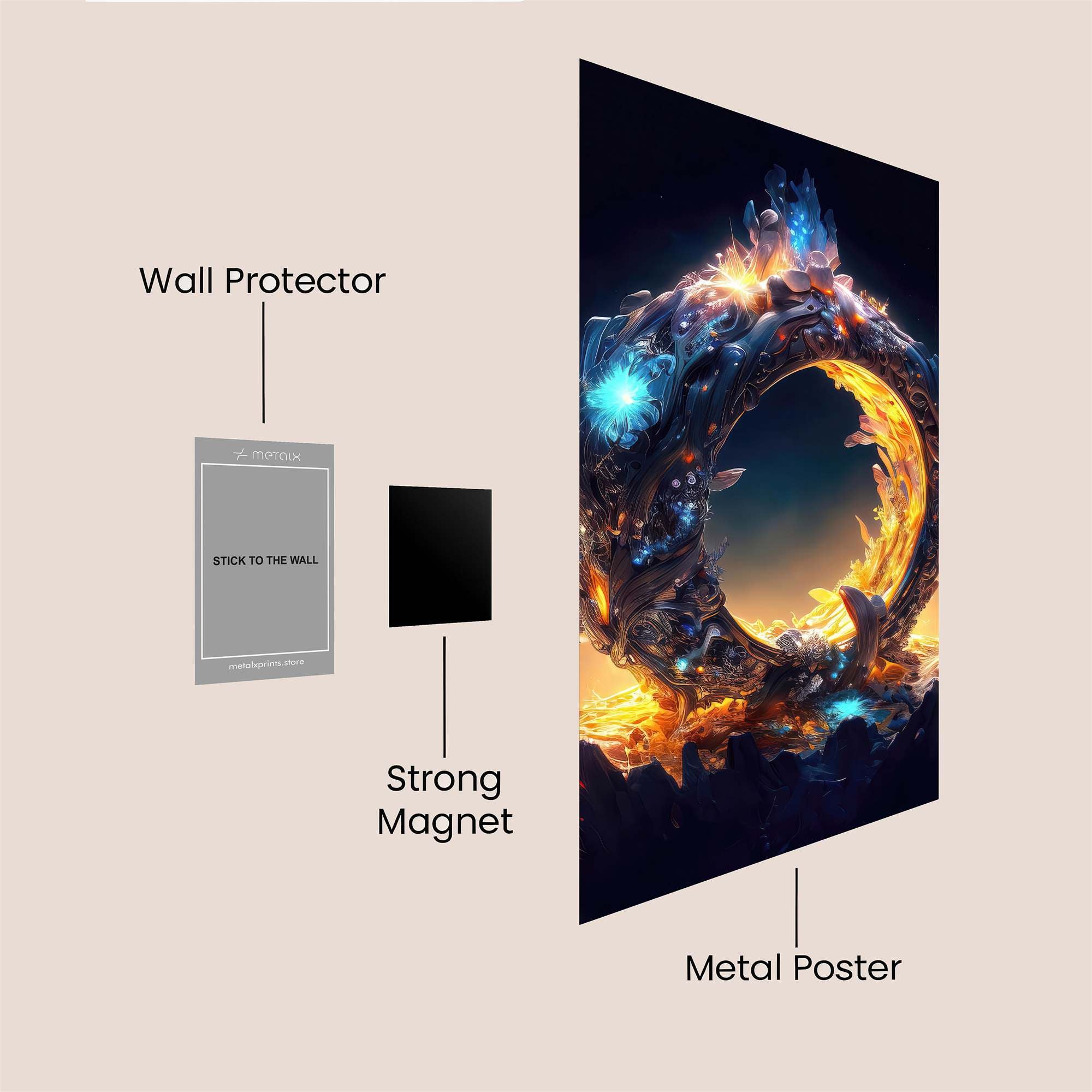Portal Enigma Safe Wall Magnetic / M