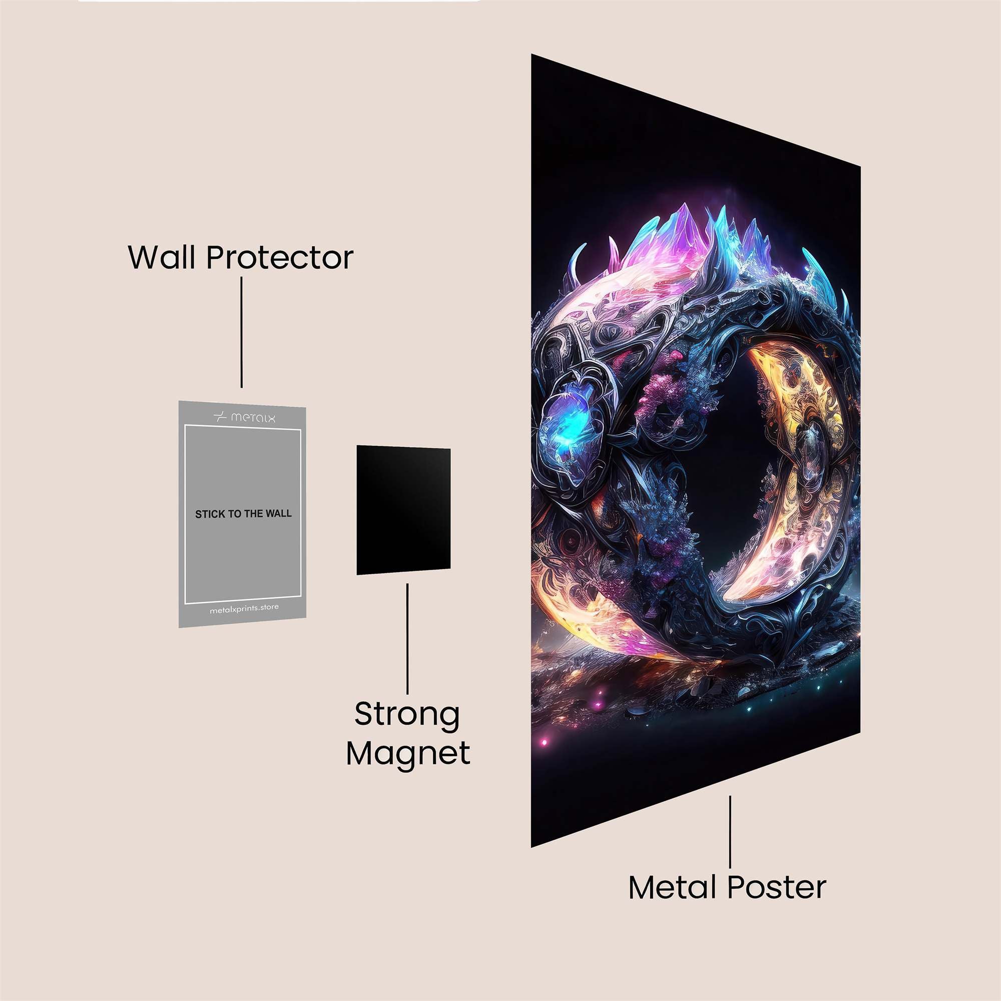 Lunar Enigma Safe Wall Magnetic / M