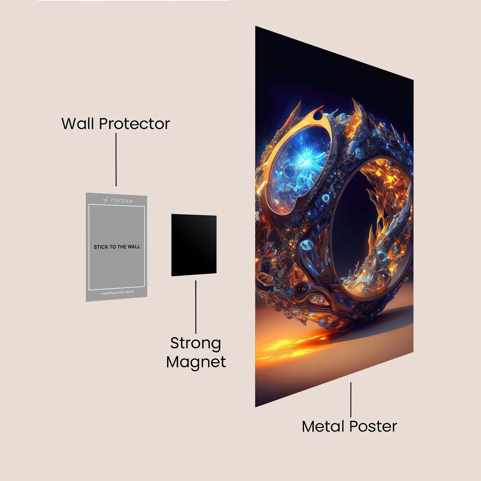 Cosmic Enigma Safe Wall Magnetic / M