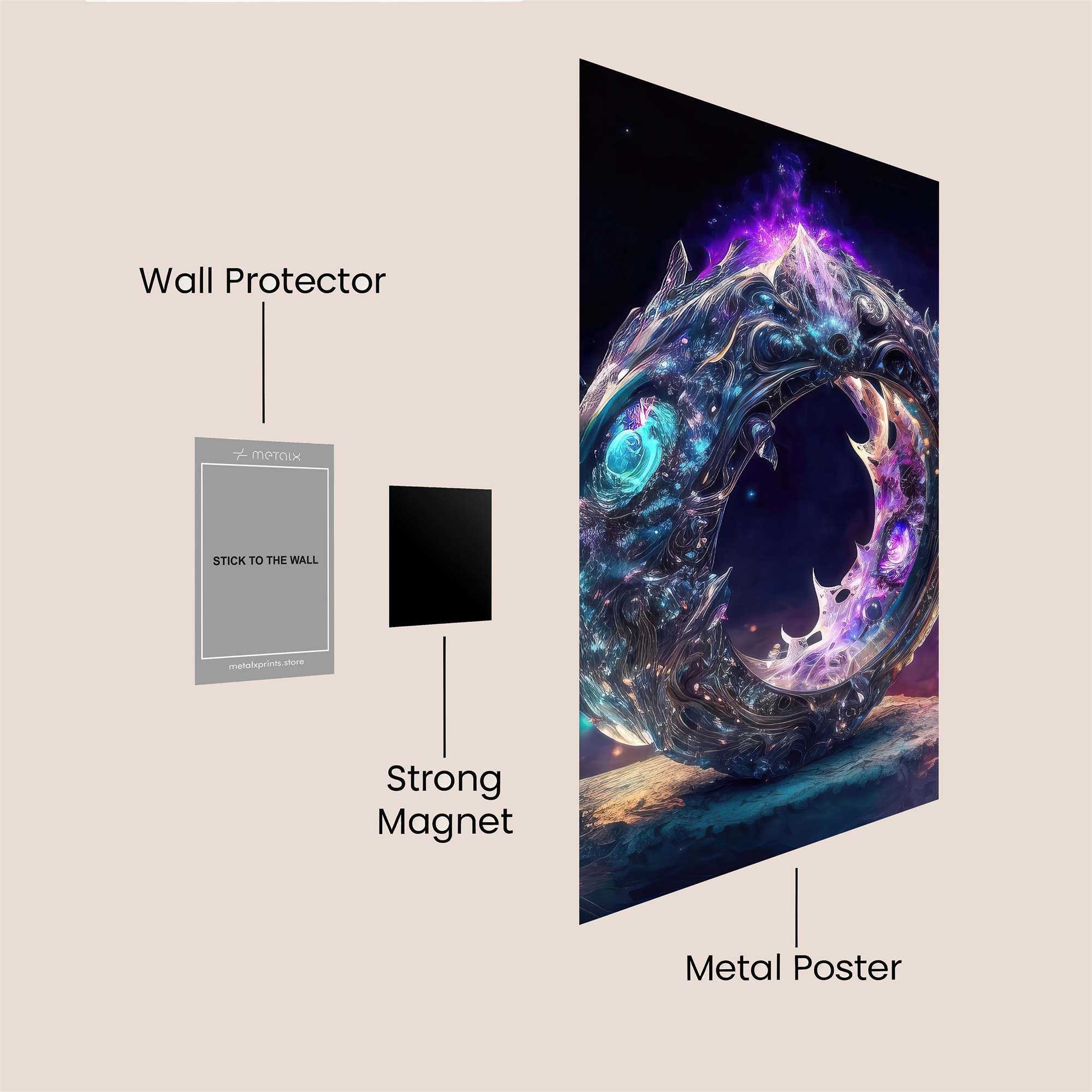 Cosmic Enigma Safe Wall Magnetic / M