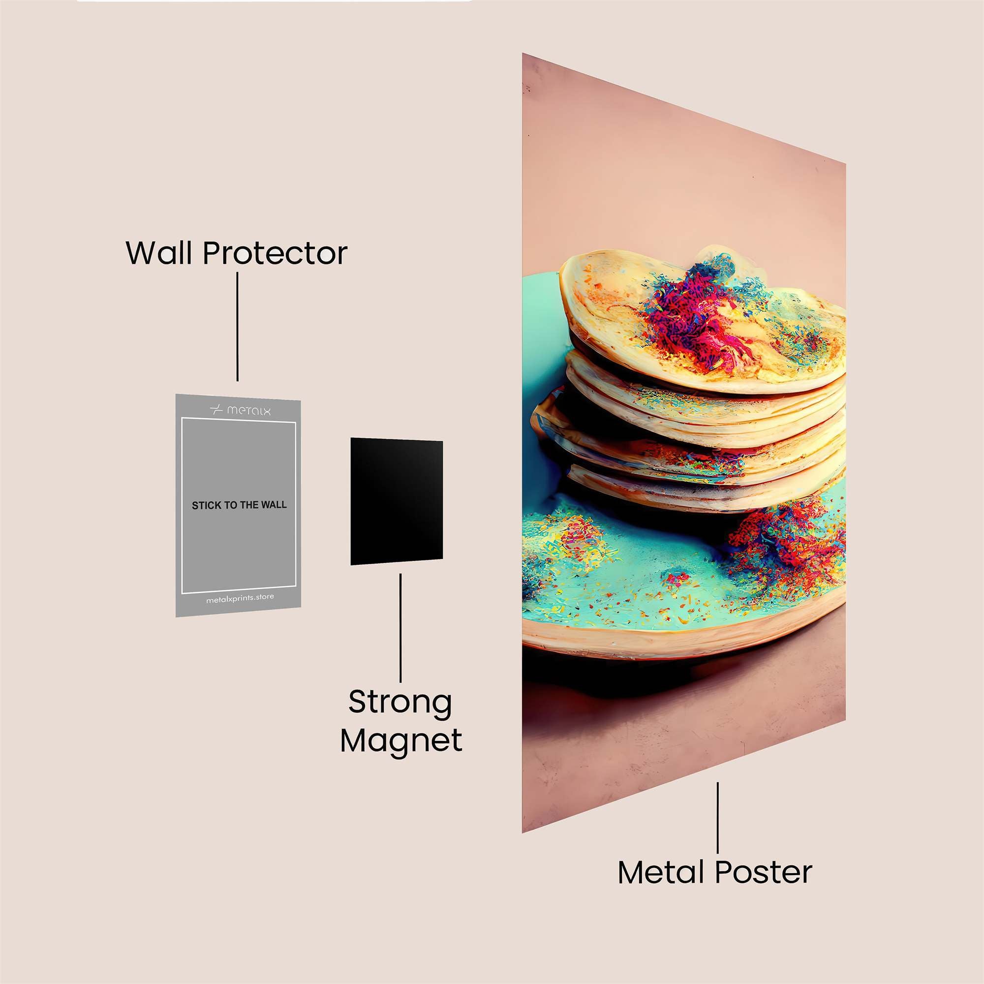 Pancake Artistry Safe Wall Magnetic / M