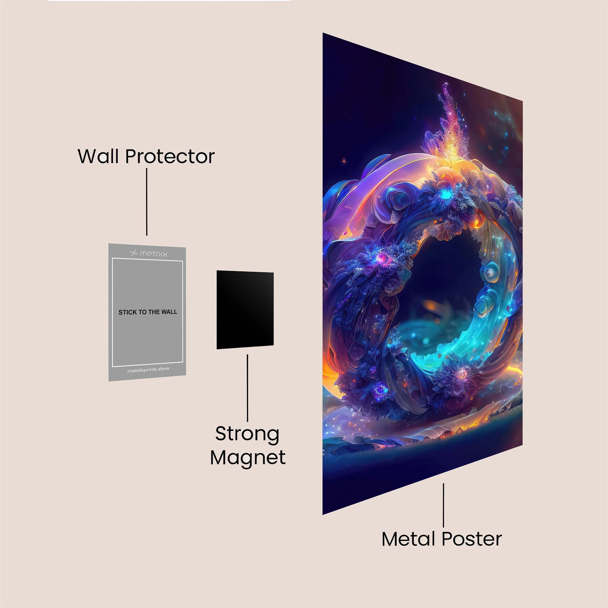Cosmic Rapture Safe Wall Magnetic / M
