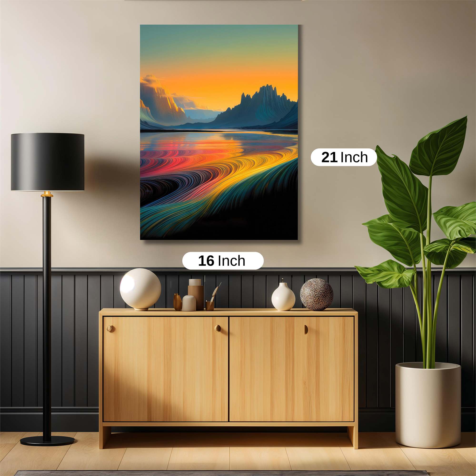 Sunset Serenity Safe Wall Magnetic / M